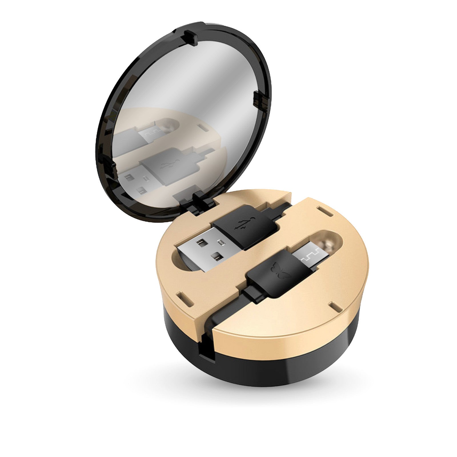 Lade- und Datenübertragungskabel Micro-USB mit Spiegel