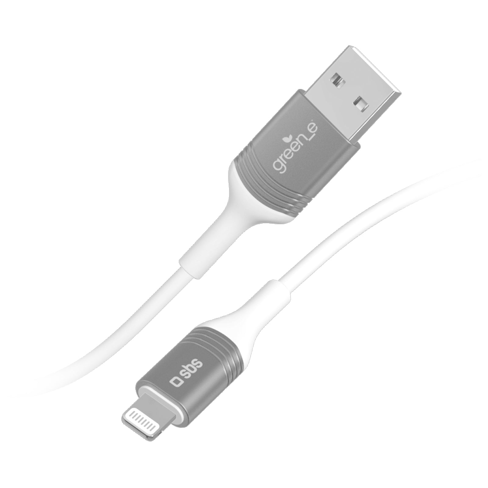 SBS Cavo USB A IPhone 1 Metro, Per Ricarica E Sincronizzazione Dati, Compatibile Con IPhone, Bianco