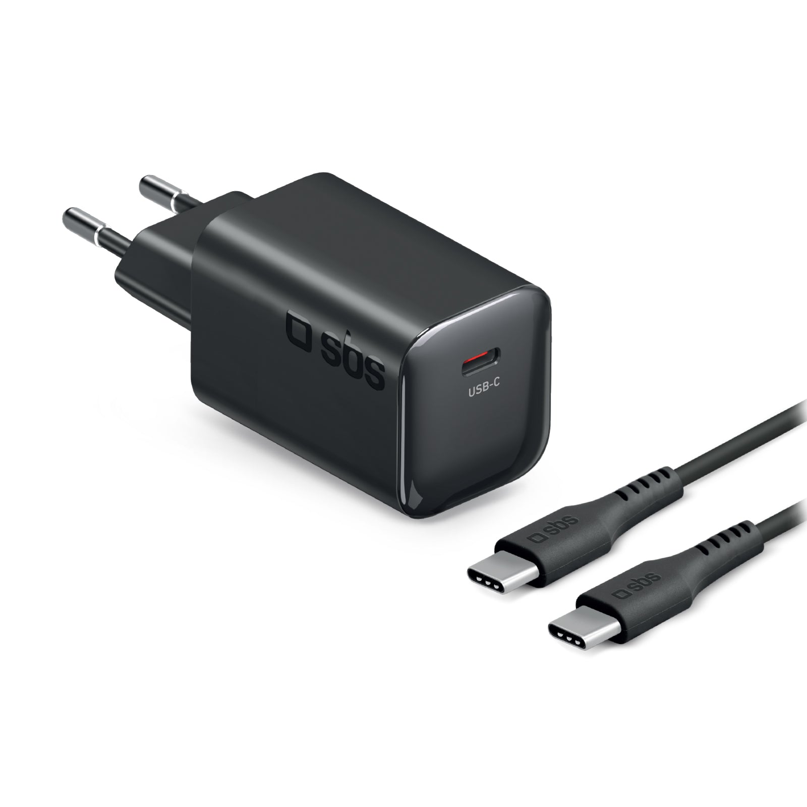 Kit de carga para portátiles, smartphones y tablets con cargador de pared 65W Power Delivery y cable USB-C de 2 m