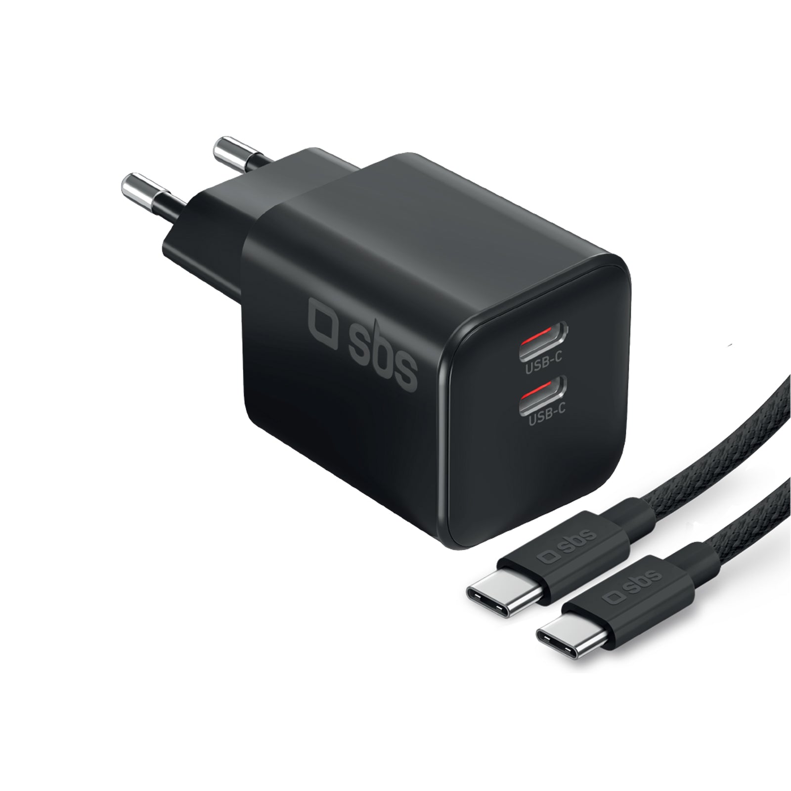 Kit ricarica 100W doppia USB‑C con cavo