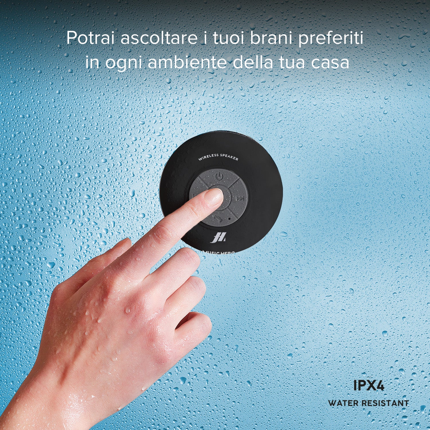 Octopump 3 Watt - Speaker Wireless con ventosa