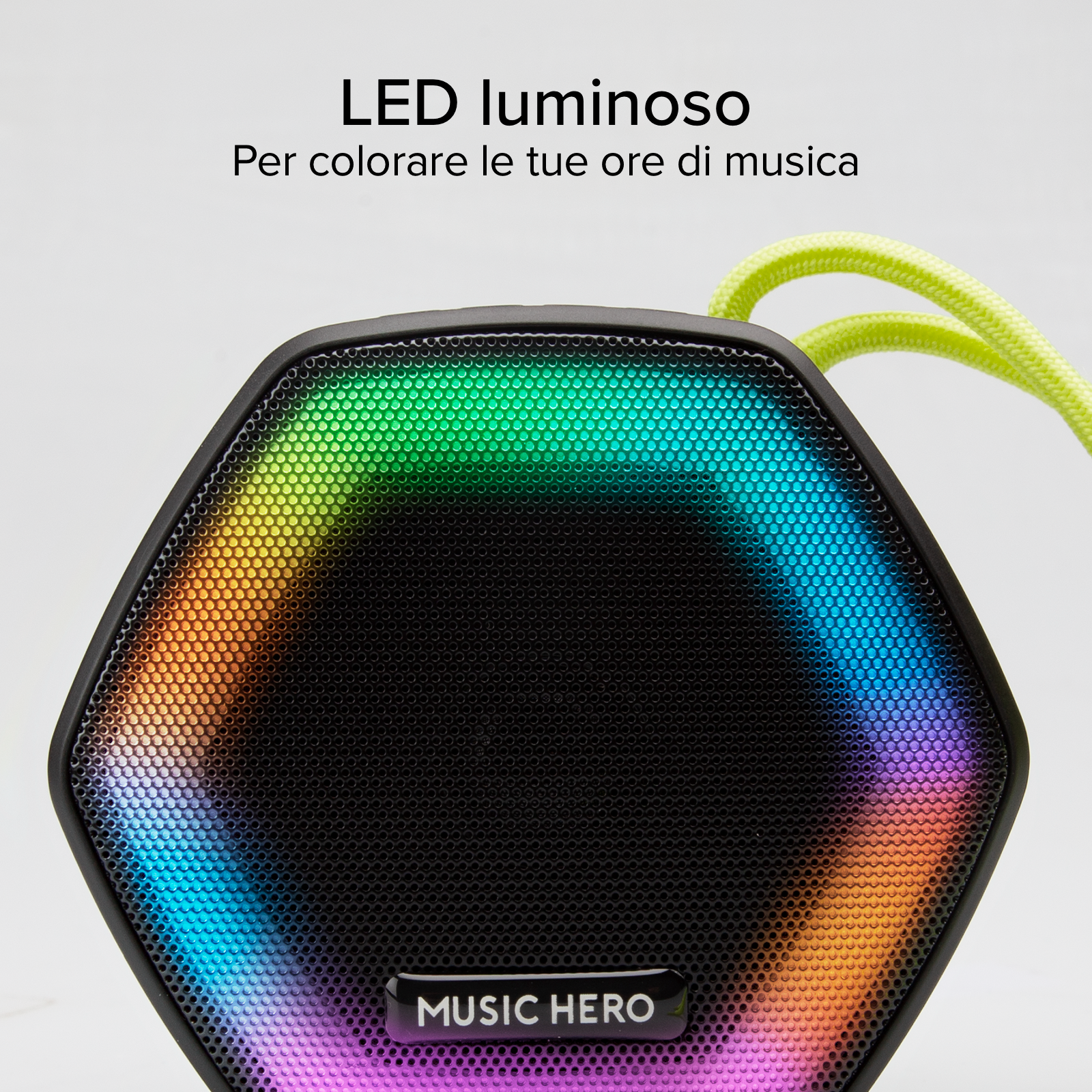 Speaker wireless 5W IBIZA con LED multicolor