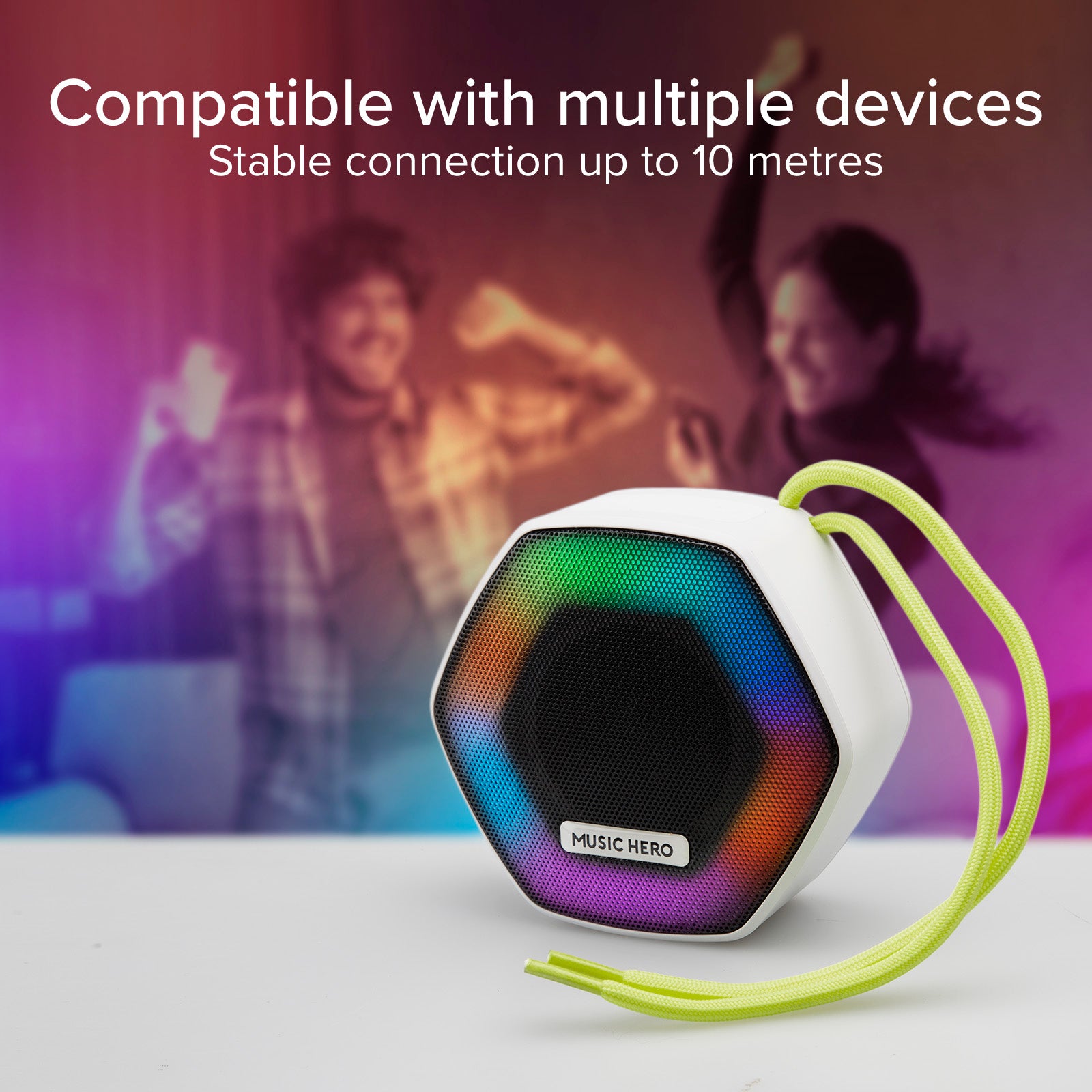 Speaker wireless 5W IBIZA con LED multicolor