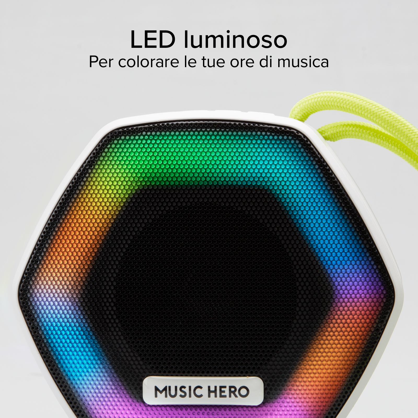Speaker wireless 5W IBIZA con LED multicolor