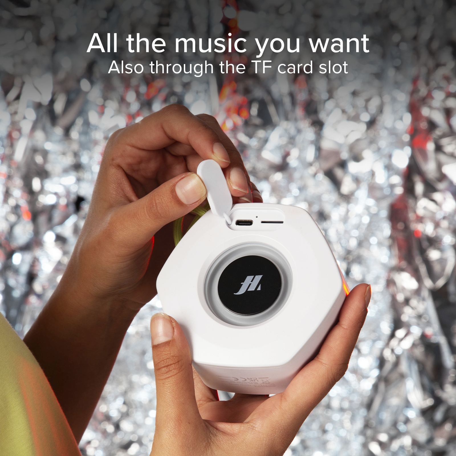 Speaker wireless 5W IBIZA con LED multicolor