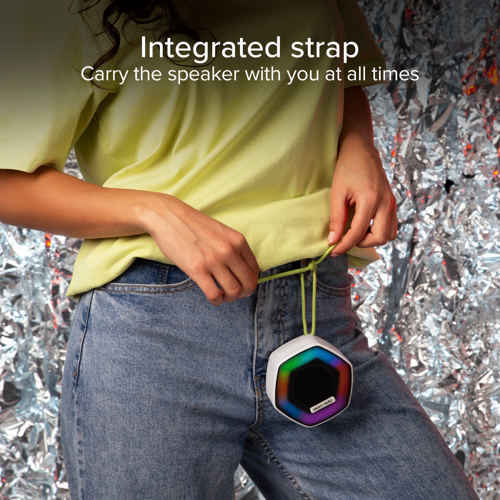 Speaker wireless 5W IBIZA con LED multicolor