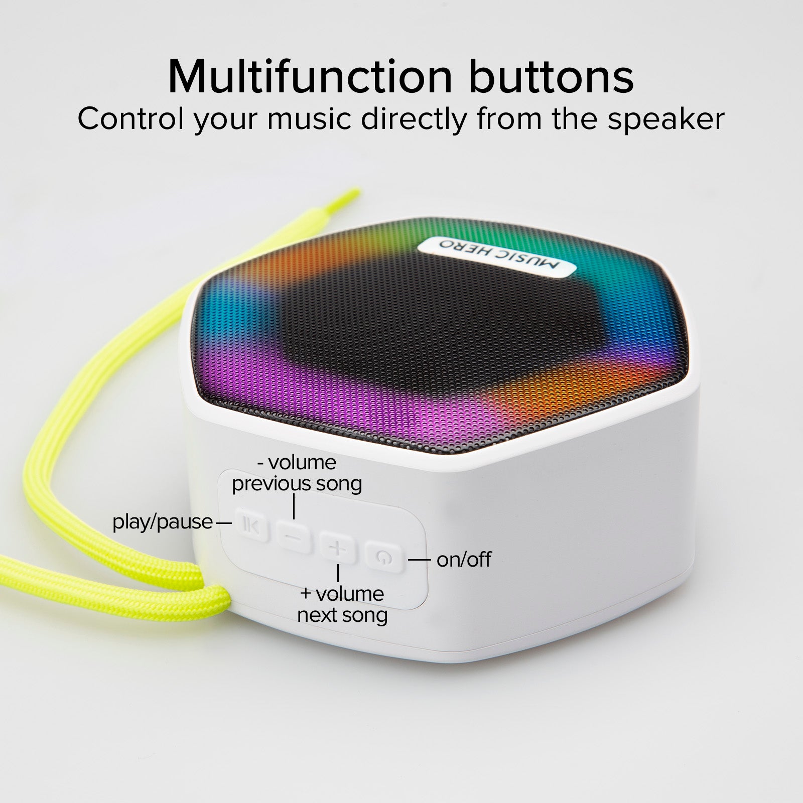 Speaker wireless 5W IBIZA con LED multicolor