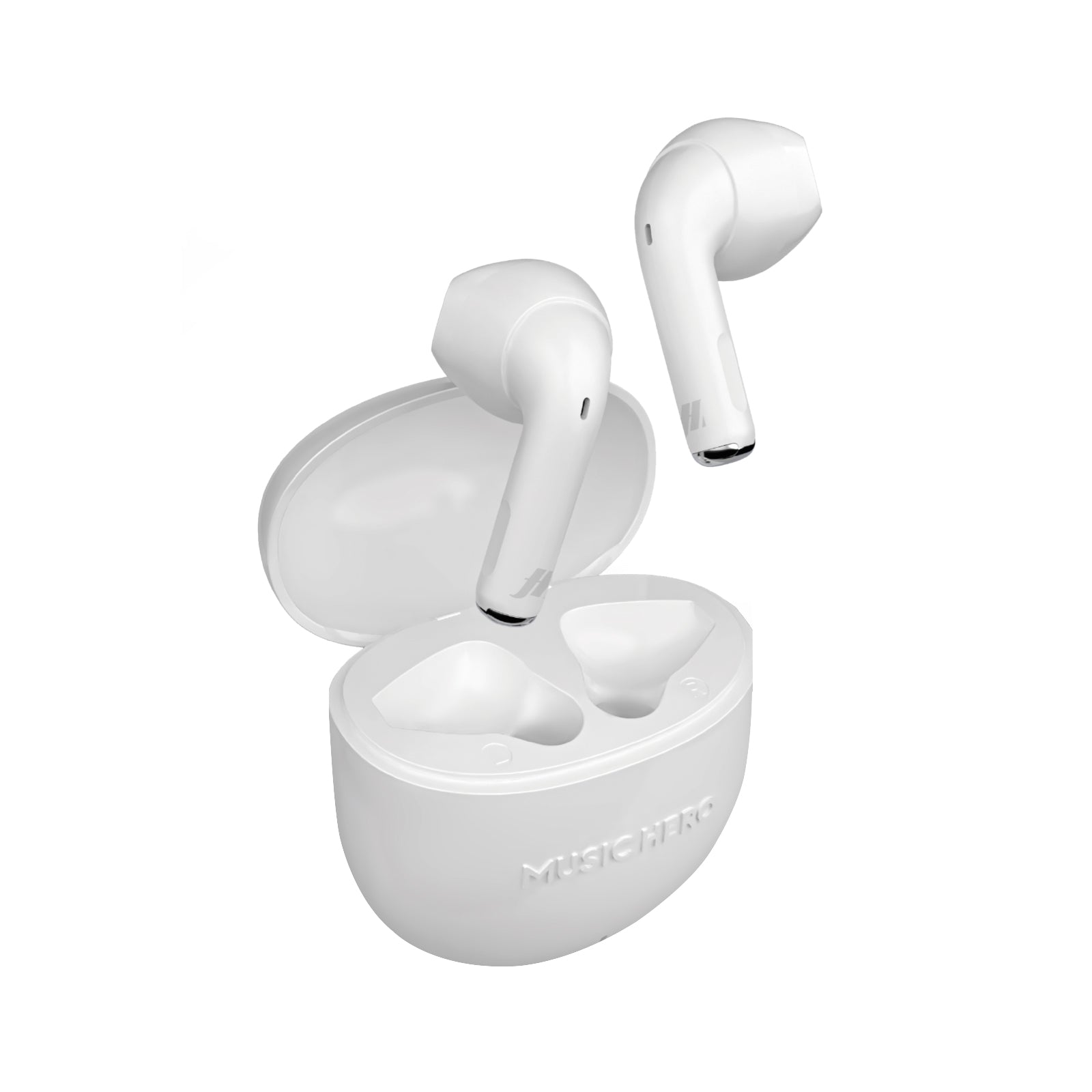 Auriculares True Wireless Nusoul con estuche de carga, micrófono integrado, diseño ergonómico y conexión wireless estable para música y llamadas.
