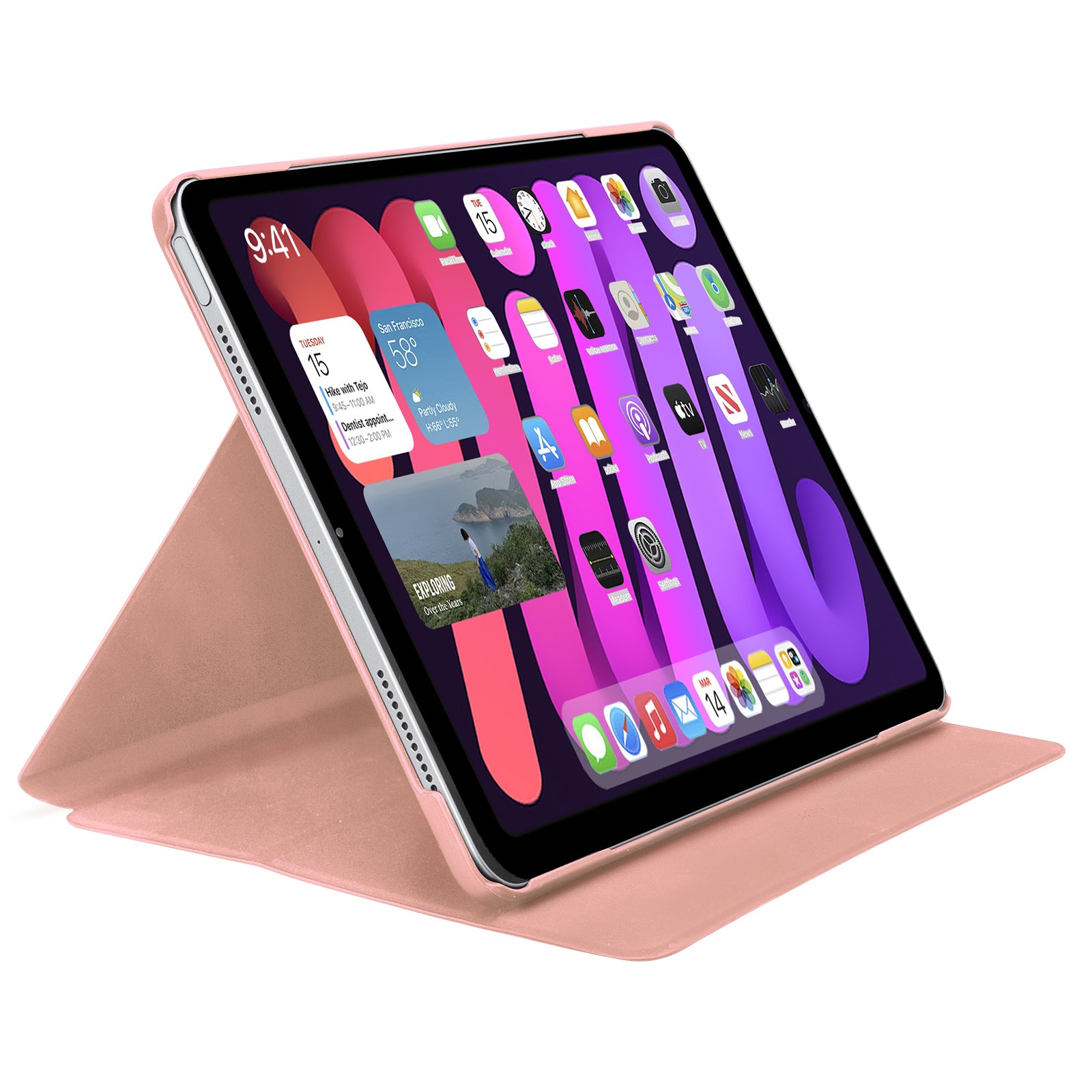 Funda Book Pro con soporte de atril para iPad Mini 6/Mini 7