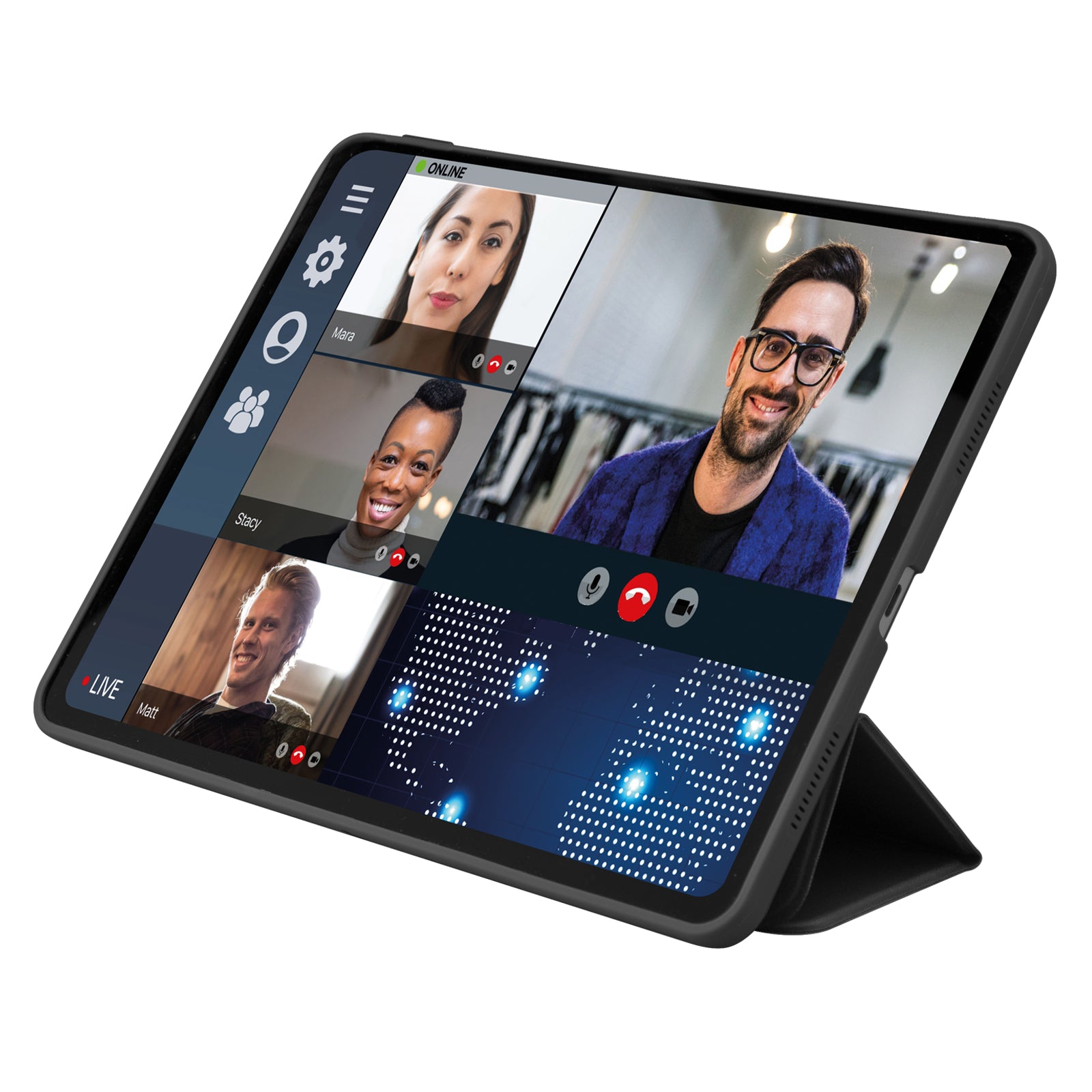 Funda Book Pro con soporte de atril para iPad Pro 12" 2021/12.9" 2022