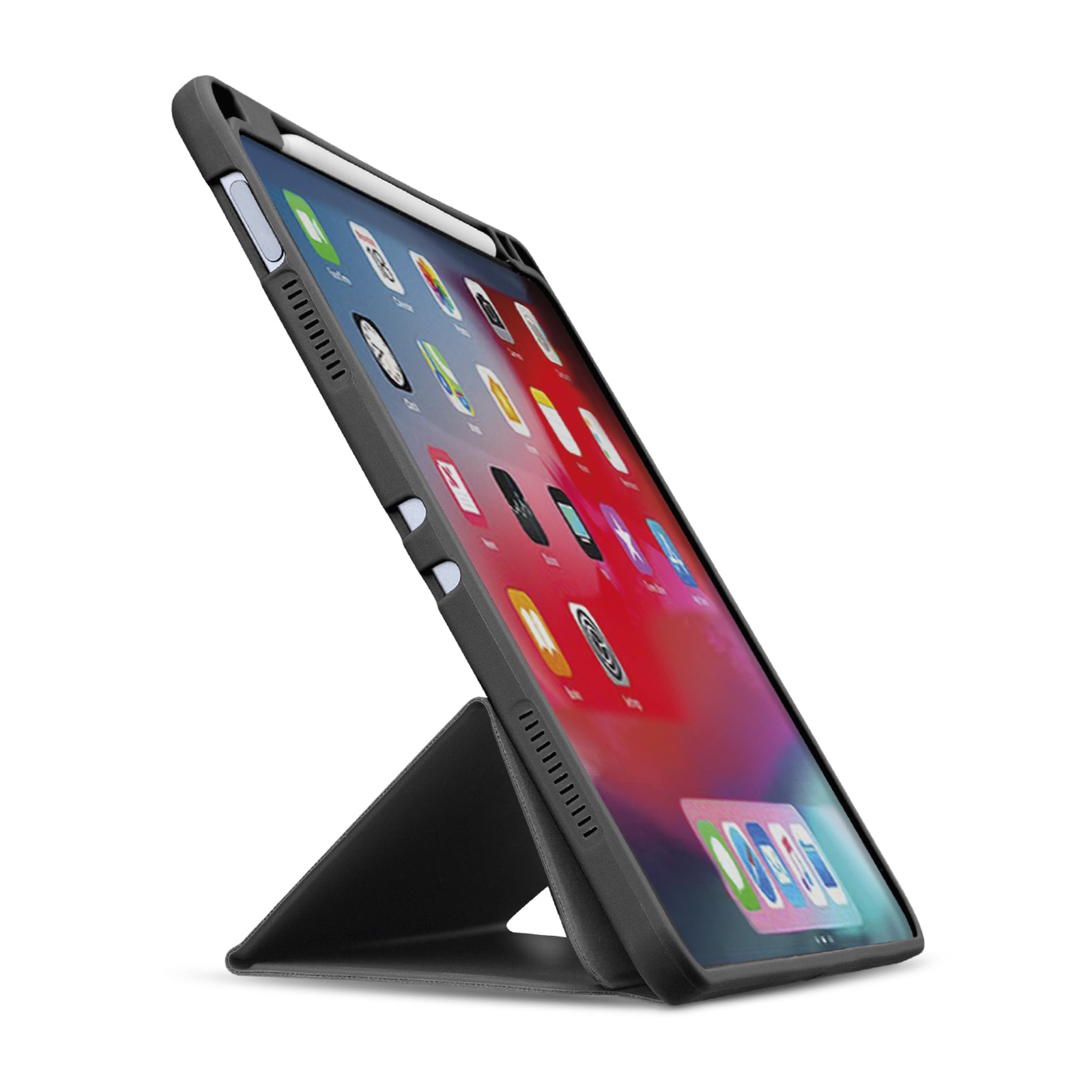 Funda de libro stand con porta pendrive para iPad Mini 7/6/5