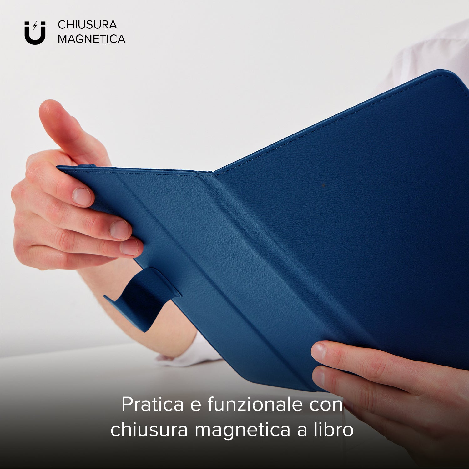 Funda de libro stand universal para tablets de 9" a 11"