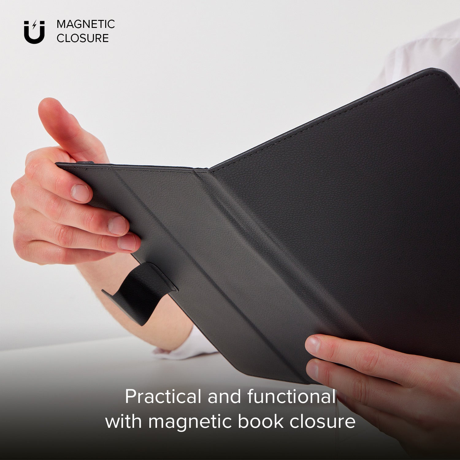 Funda de libro stand universal para tablets de 9" a 11"