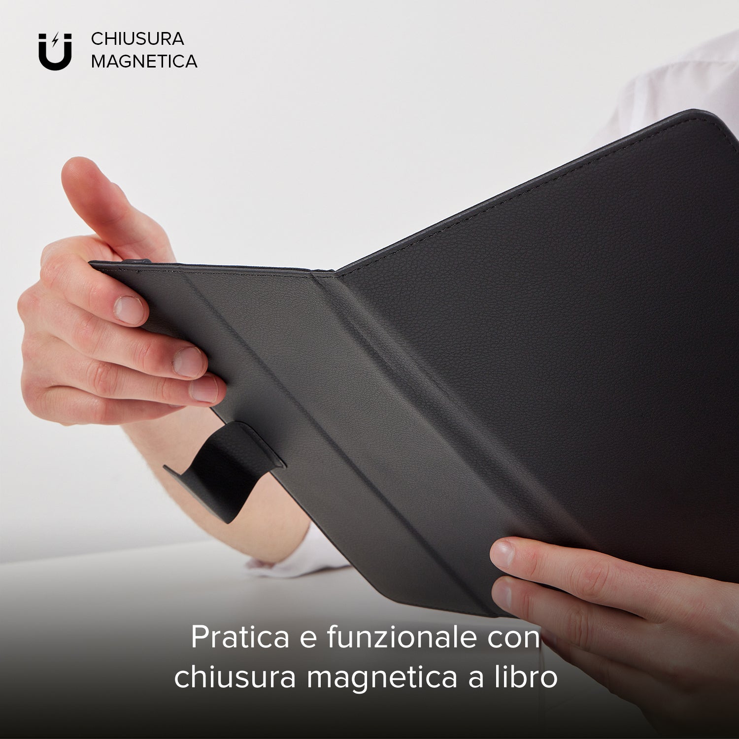 Smart Book Case - Custodia a libro con funzione stand per tablet 9" a 11"