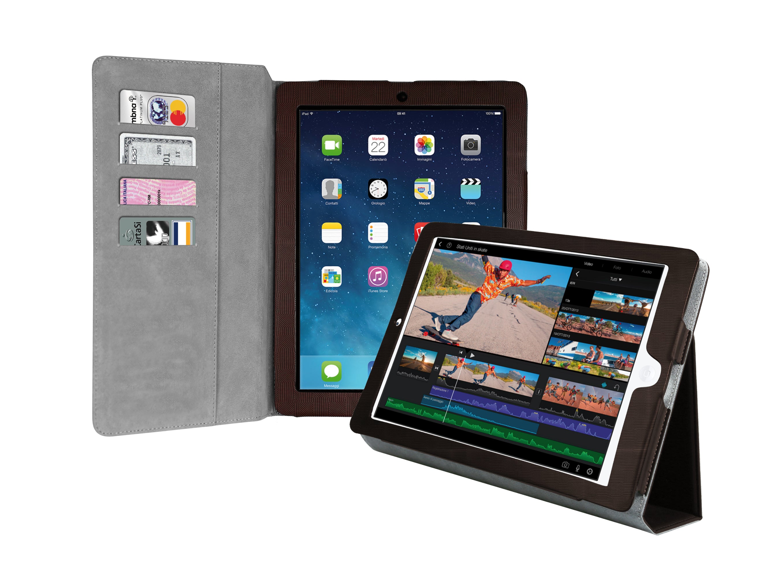Funda tipo libro Bookstyle para iPad Air, iPad Air 2, iPad 9.7 2017
