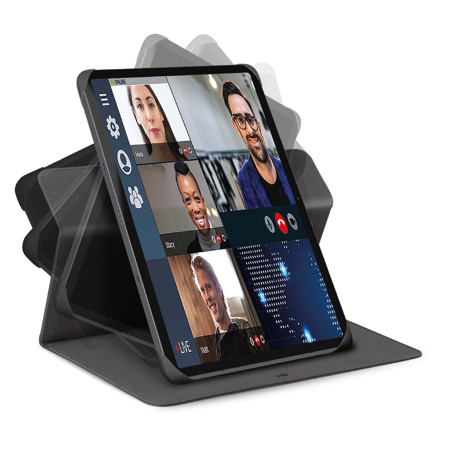 Funda tipo libro Book Rotation universal para Tablet de hasta 11''