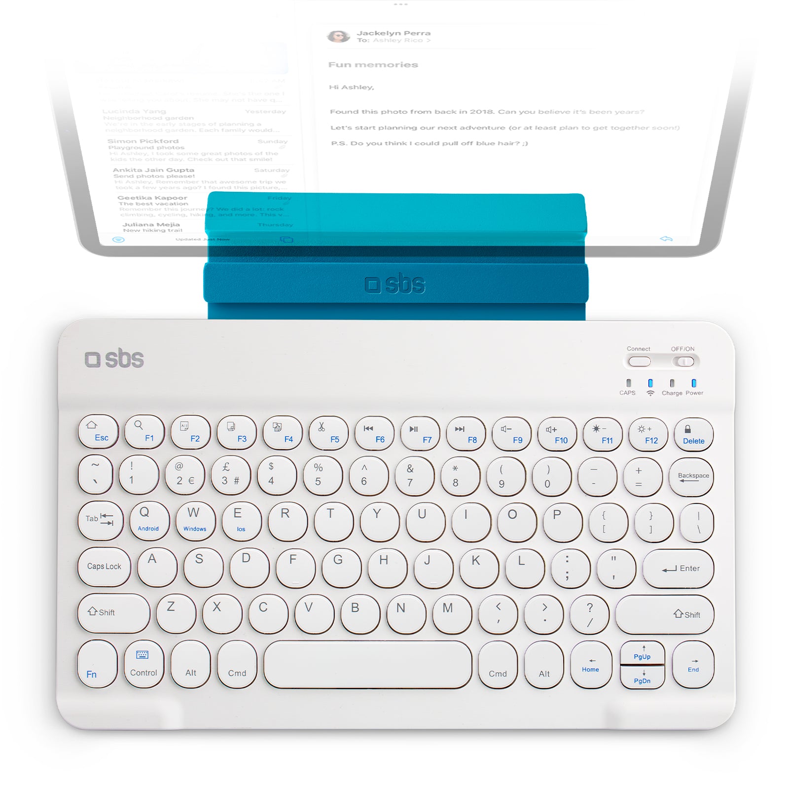 Tastiera Wireless inglese universale con funzione stand