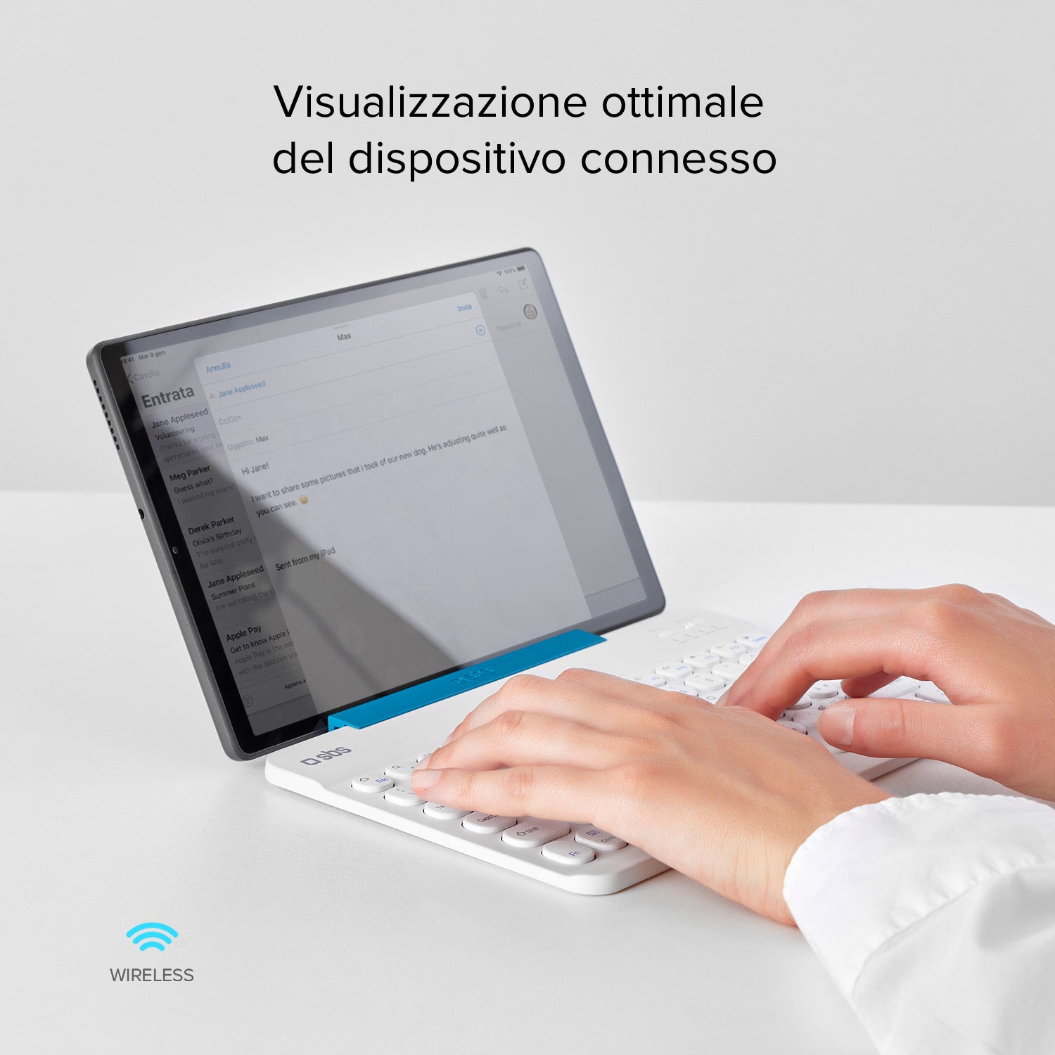 Tastiera Wireless universale con funzione stand