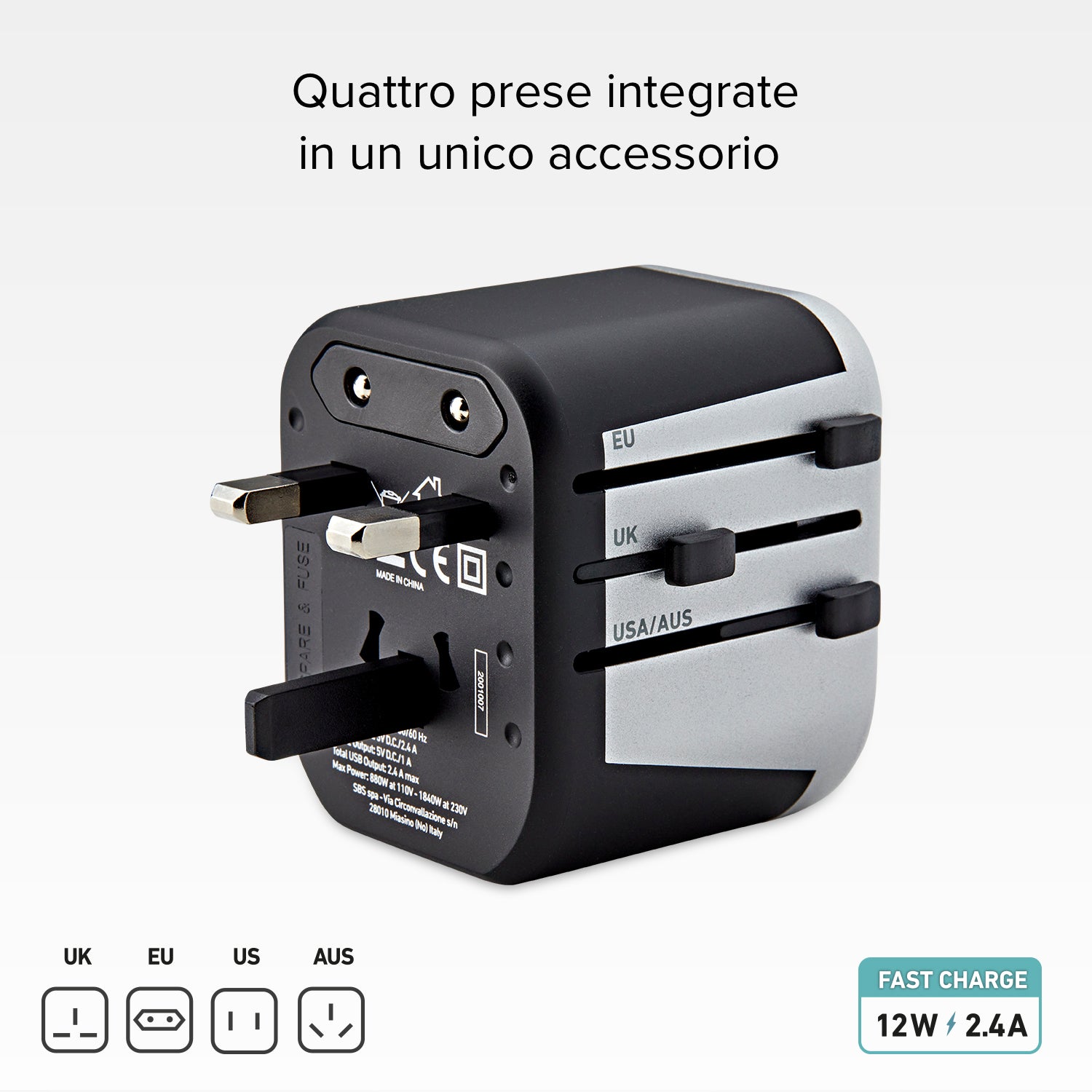 Universal-Reiseadapter 12 W