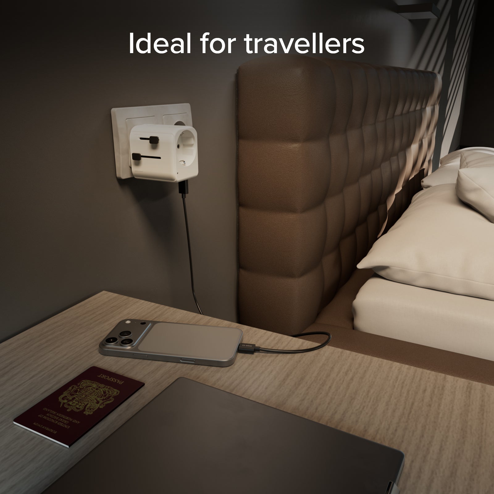 Adaptateur universel de voyage 2500 W avec fiches internationales RU, US, Asie