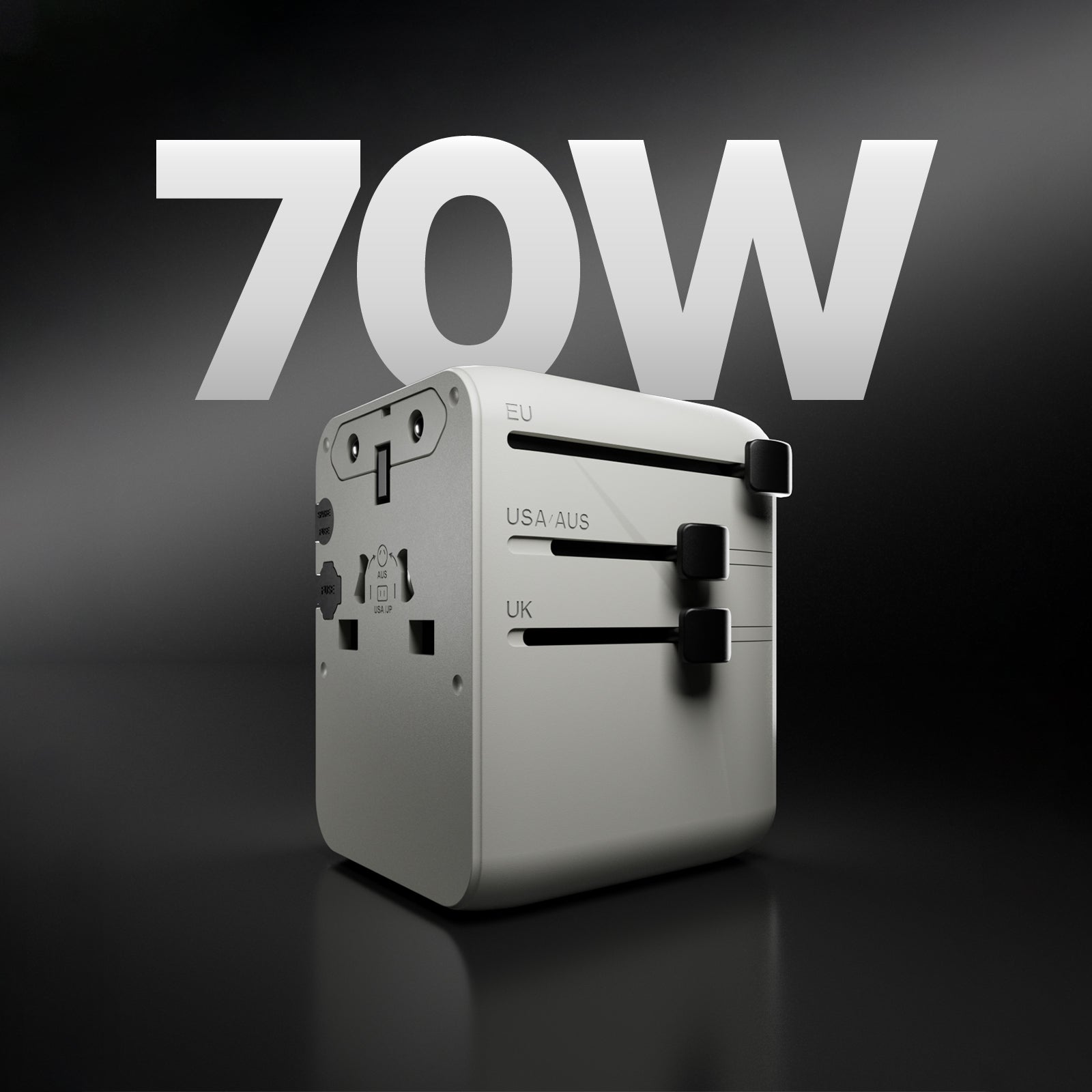 GaN universal travel adapter charger