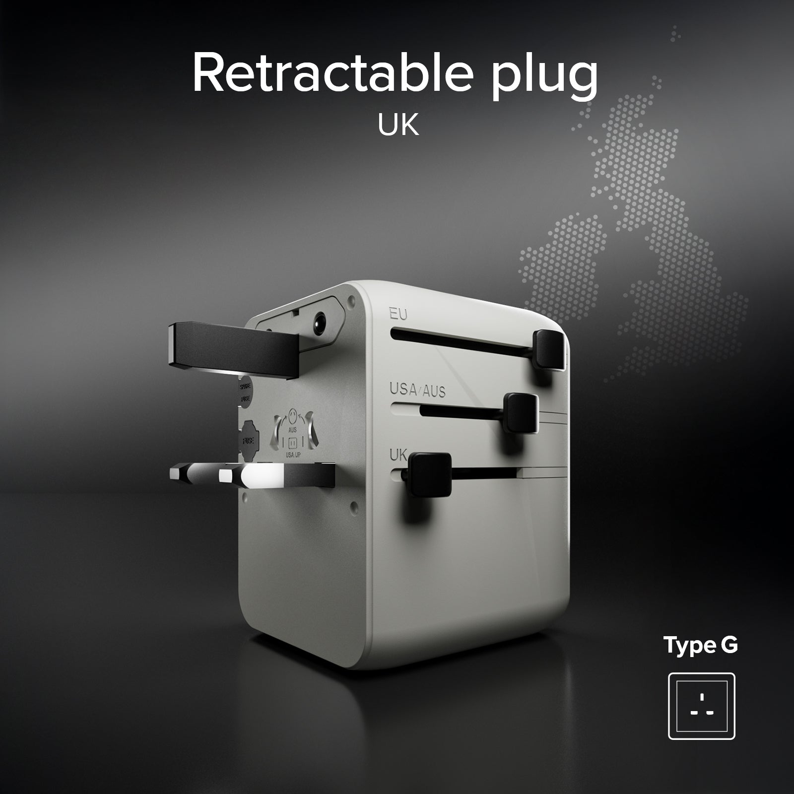 Adaptateur chargeur de voyage universel GaN