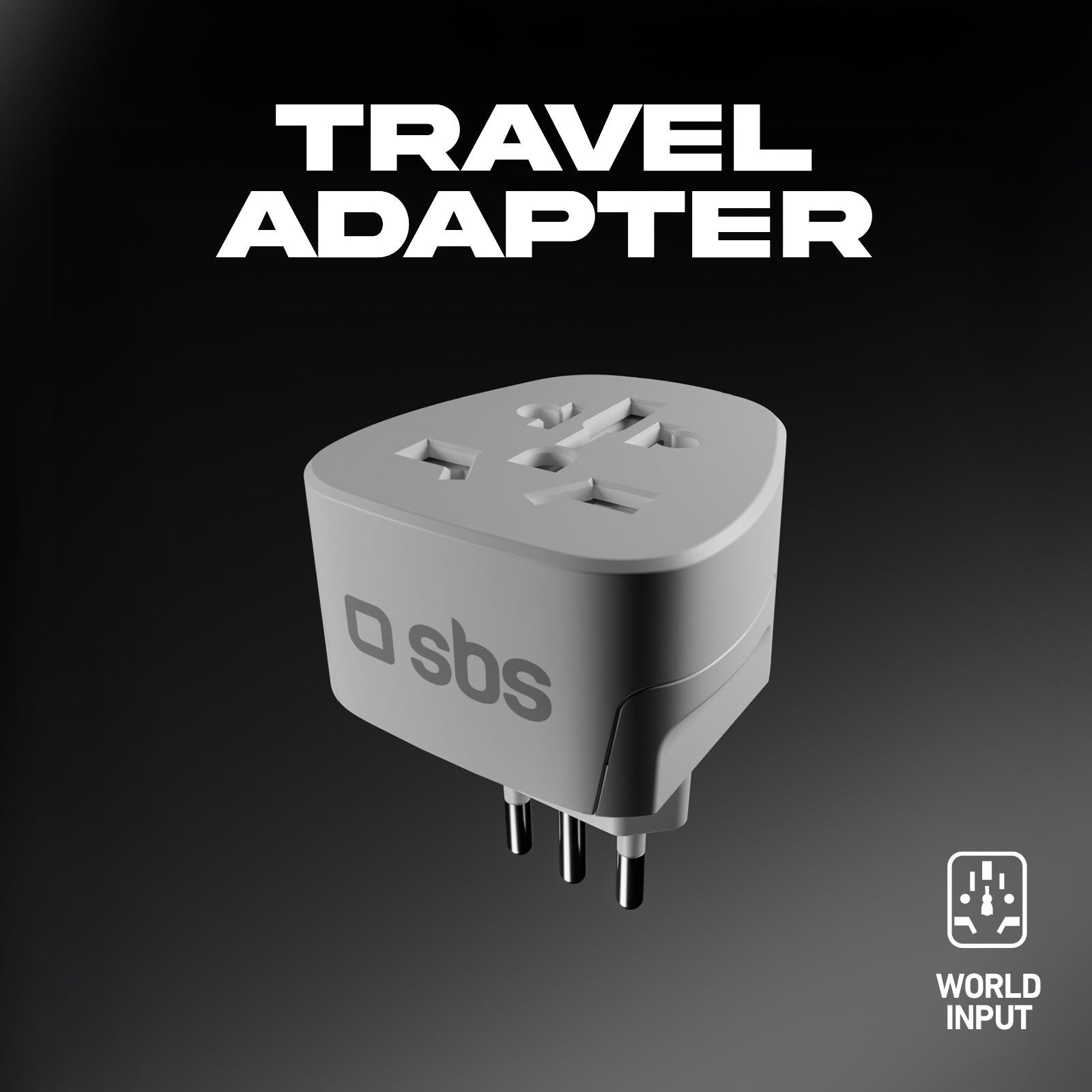 Adaptador de viaje universal Tipo C - Enchufe italiano