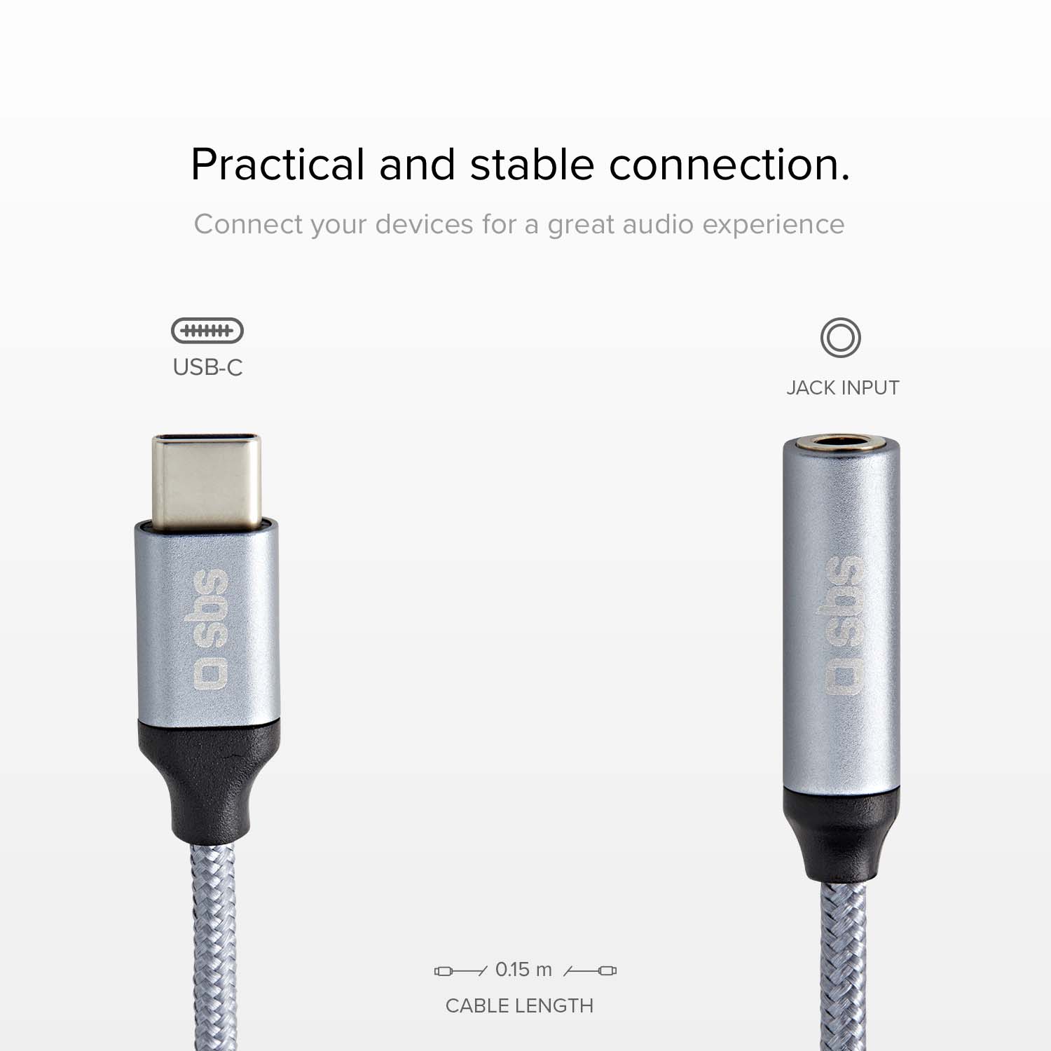 Smartphone-Adapter Typ C Stecker - Buchse