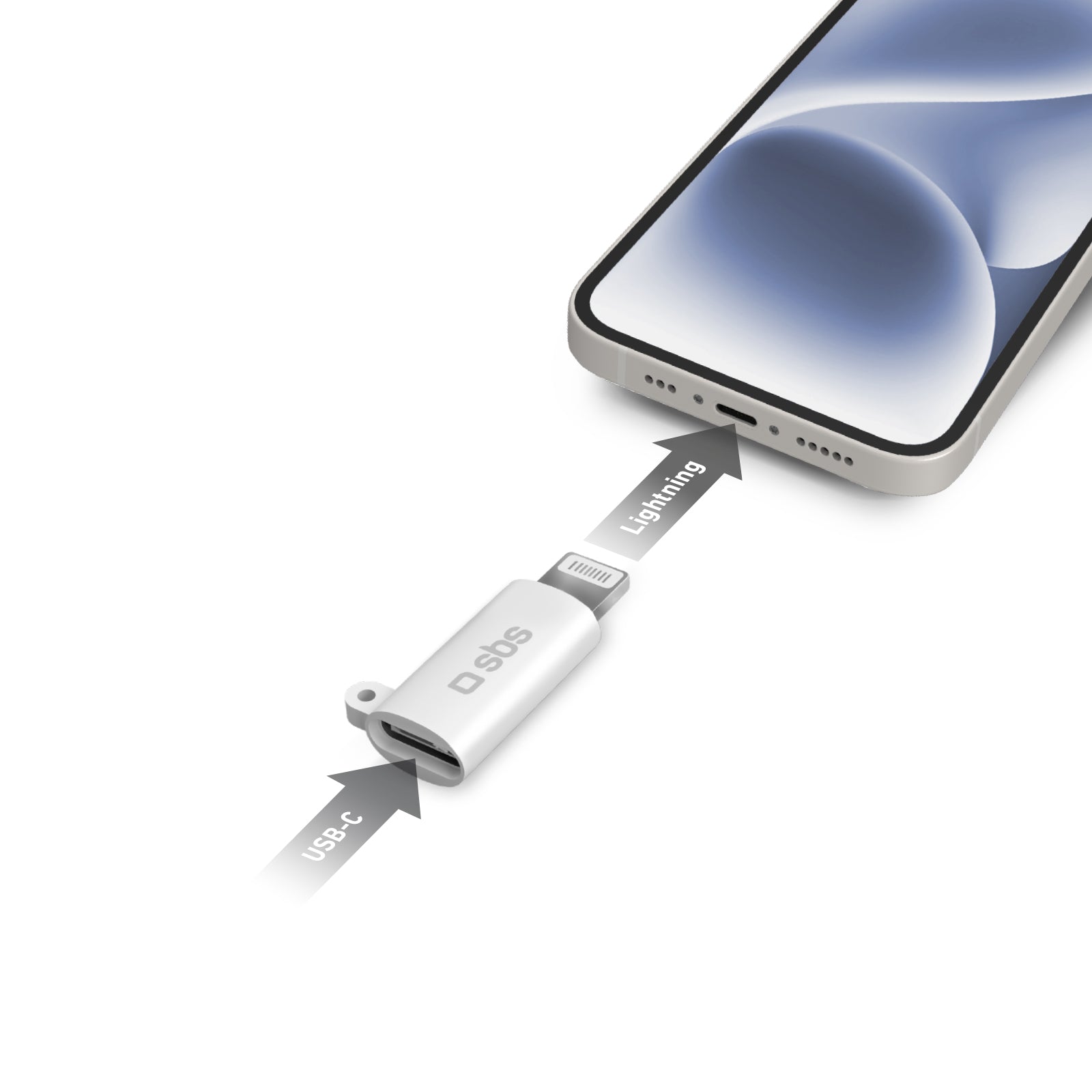 Adattatore USB-C - Lightning certificato Made for iPhone (MFi)