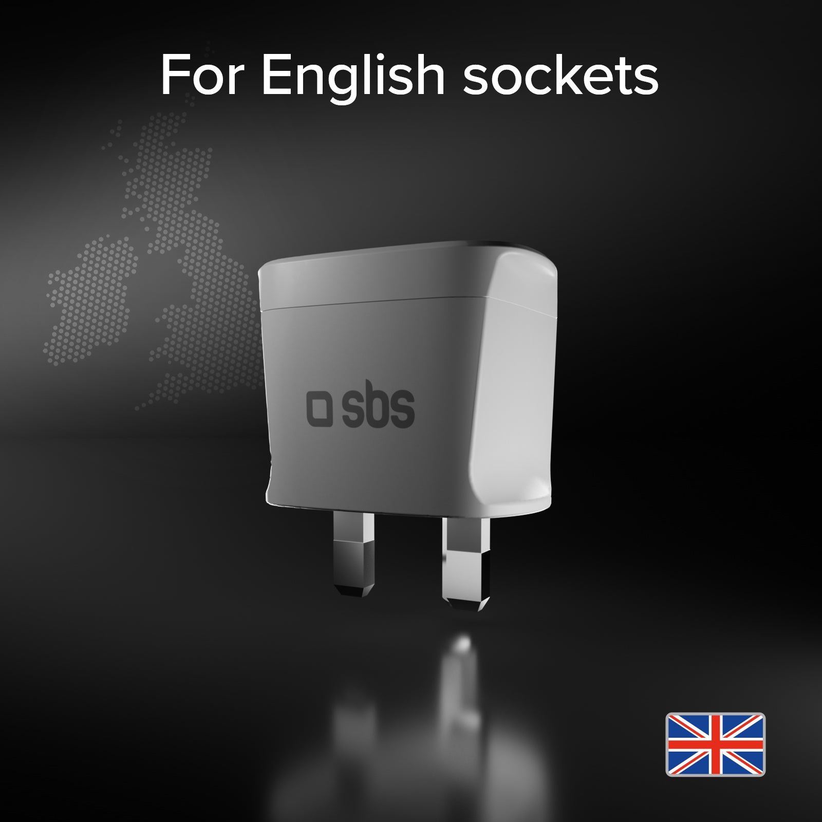 Adaptador de viaje universale Tipo G - Enchufe Reino Unido