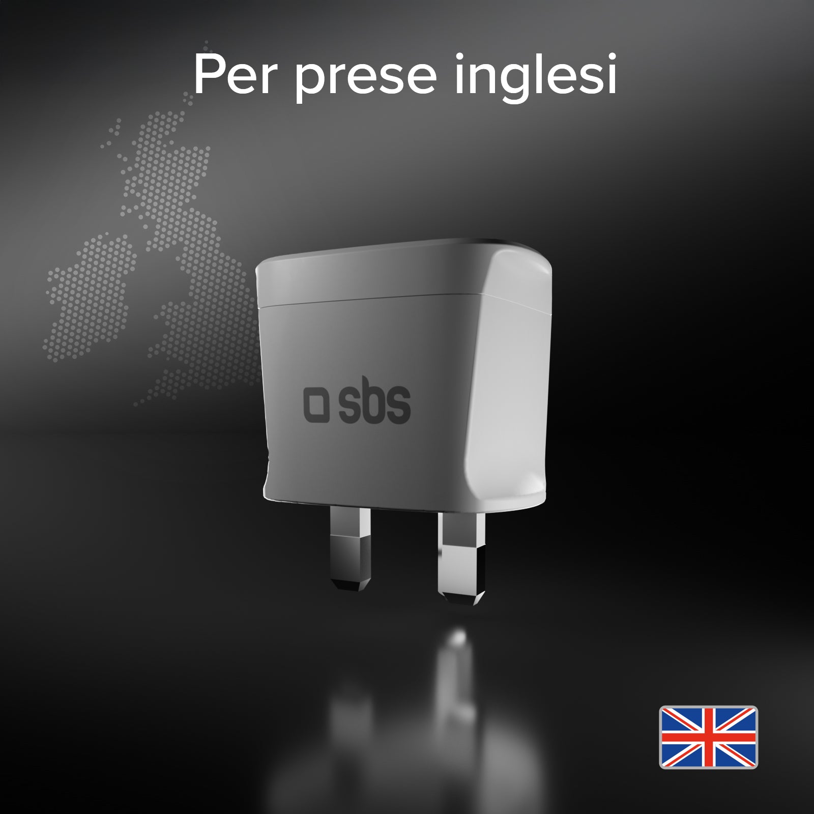 Adaptador de viaje universale Tipo G - Enchufe Reino Unido