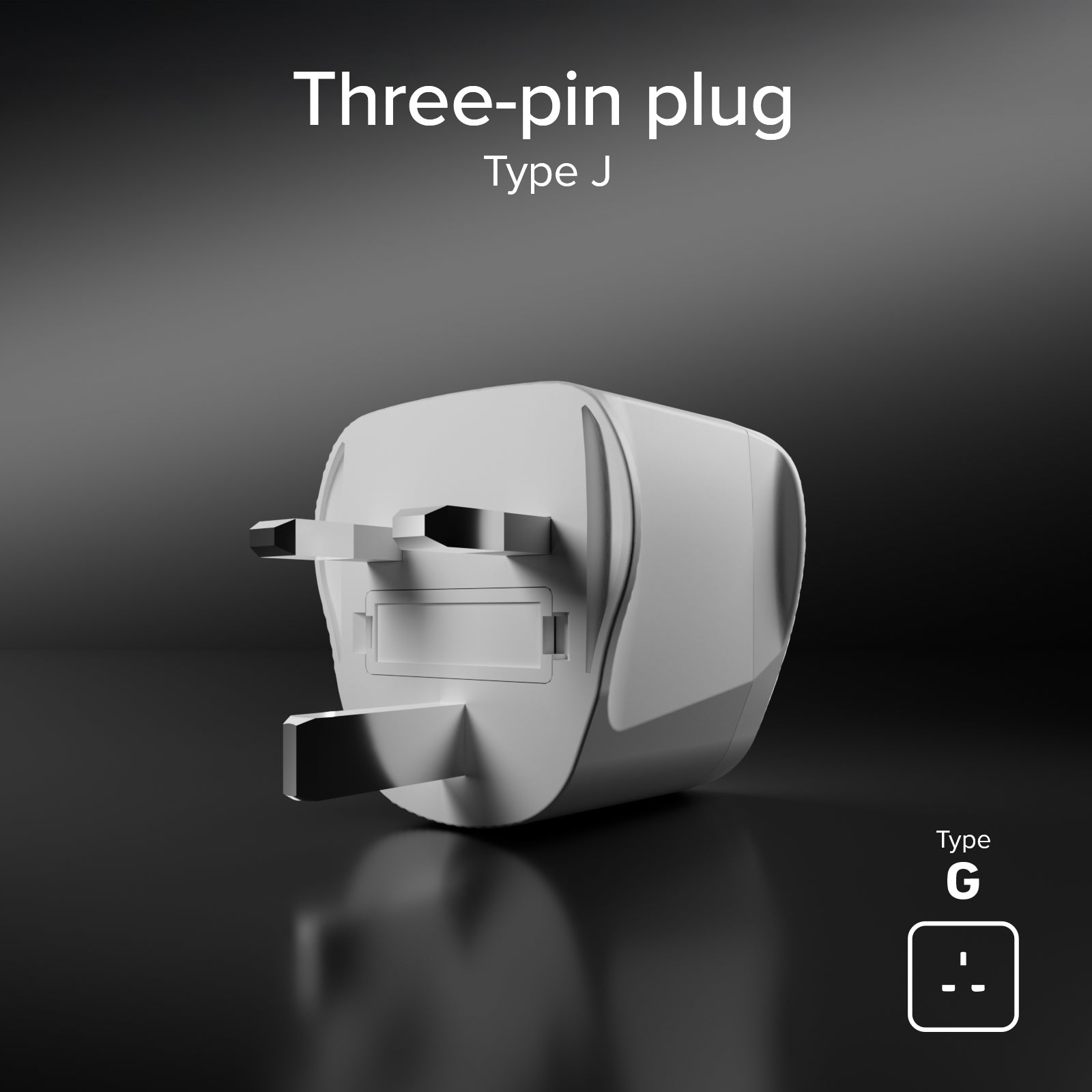 Adaptador de viaje universale Tipo G - Enchufe Reino Unido