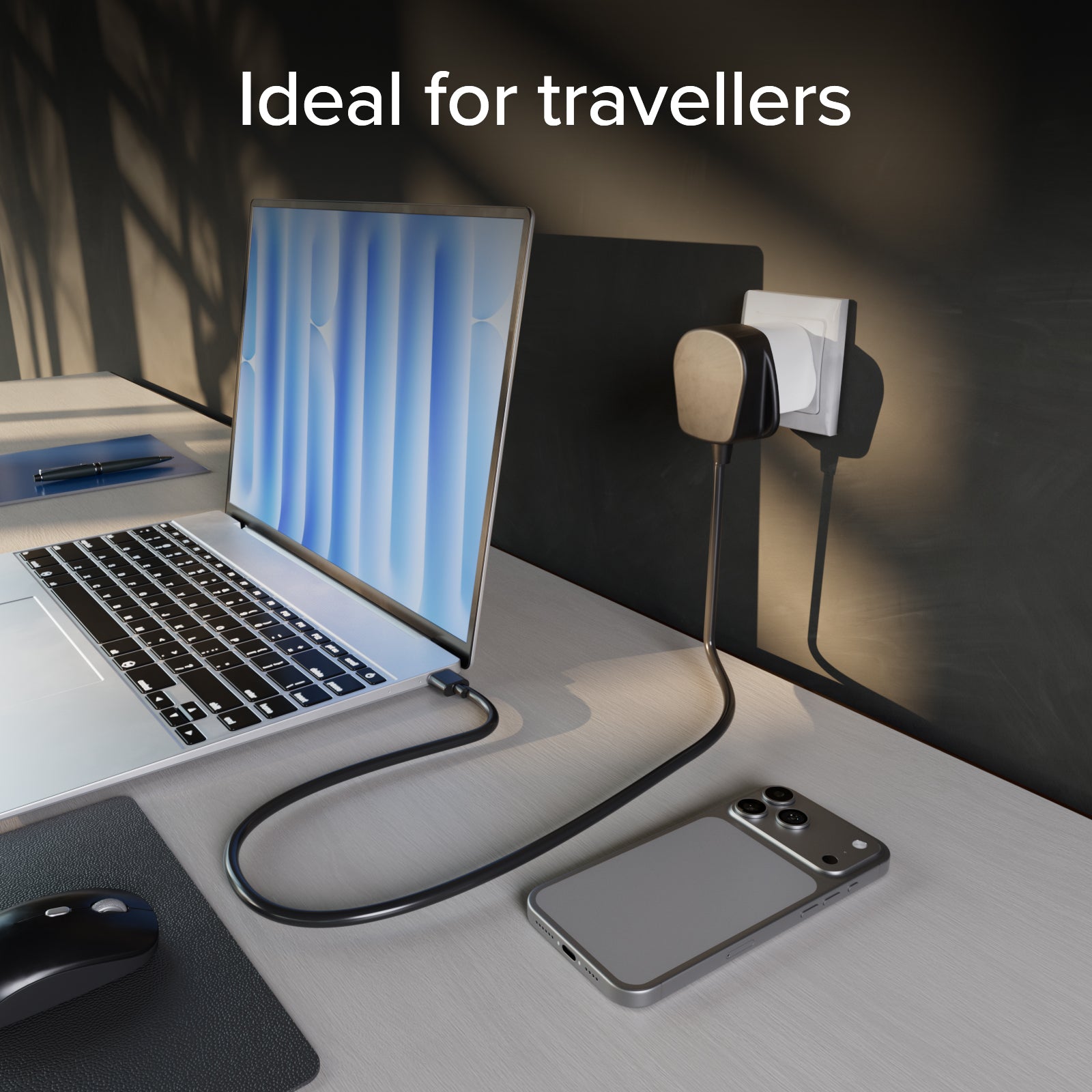 Adaptador de viaje universale Tipo G - Enchufe Reino Unido