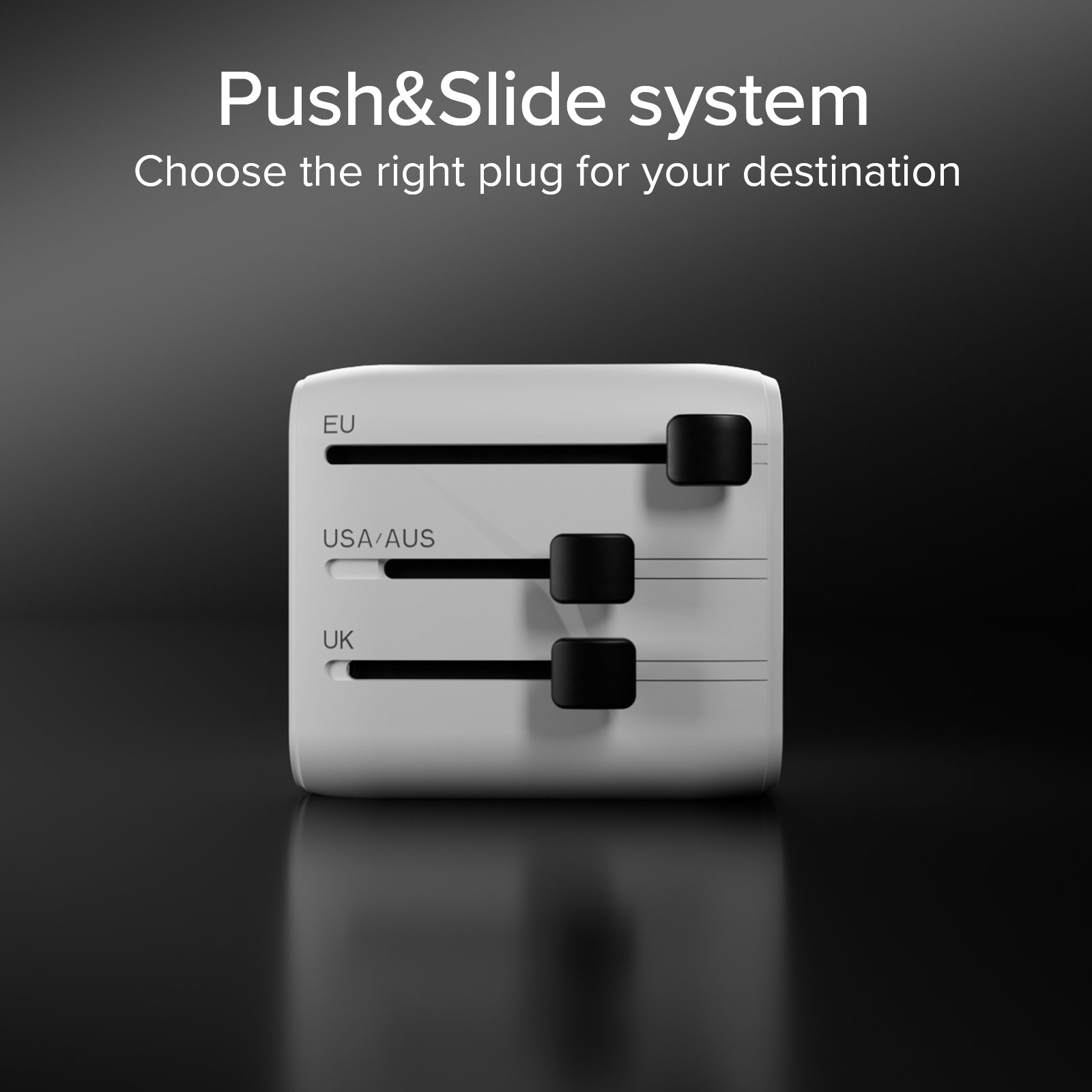 Adaptateur universel avec fiches internationales 2500 W