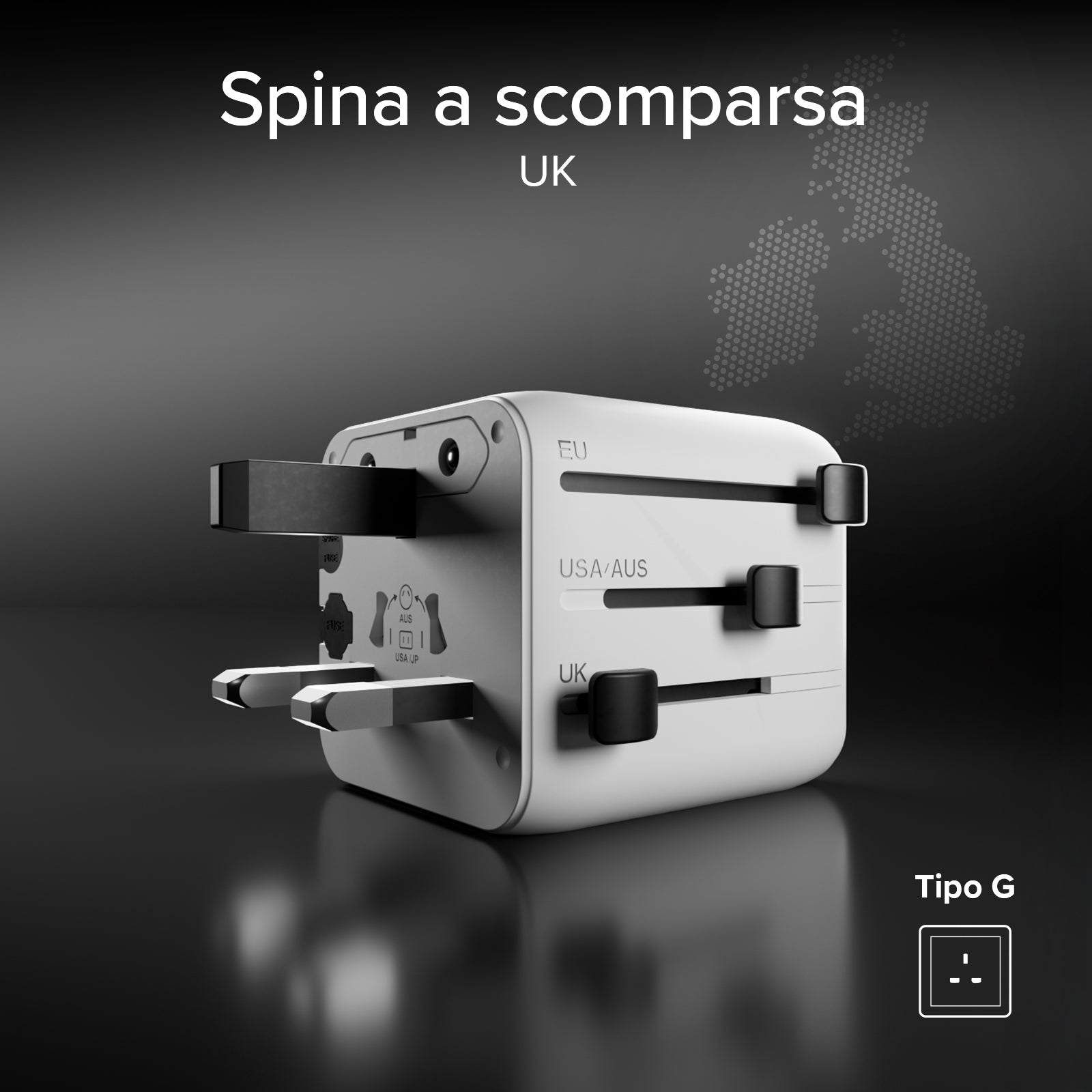 Universaladapter mit internationalen Steckern 2500w