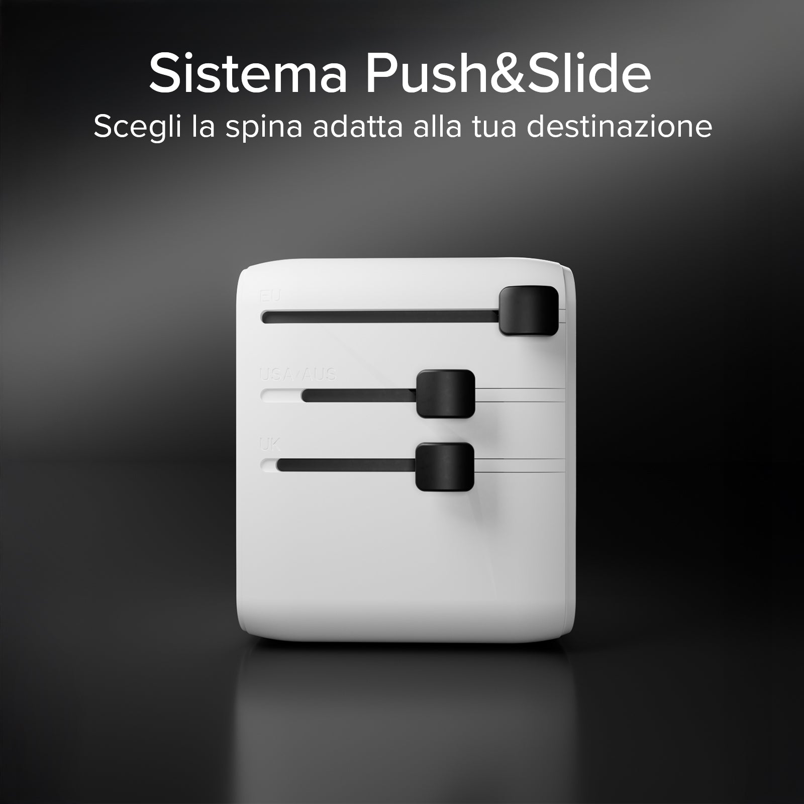 Adattatore da viaggio universale Europa, Americhe, Asia, Africa