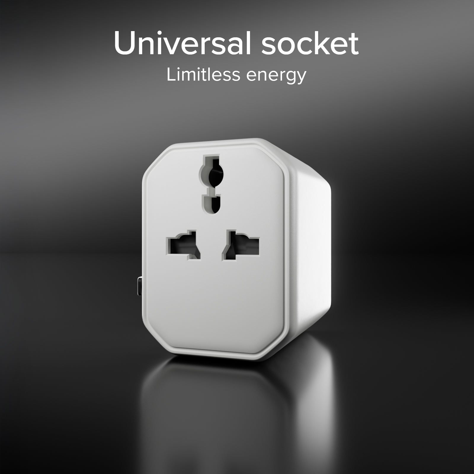 Universal travel adapter for Europe, Americas, Asia, Africa