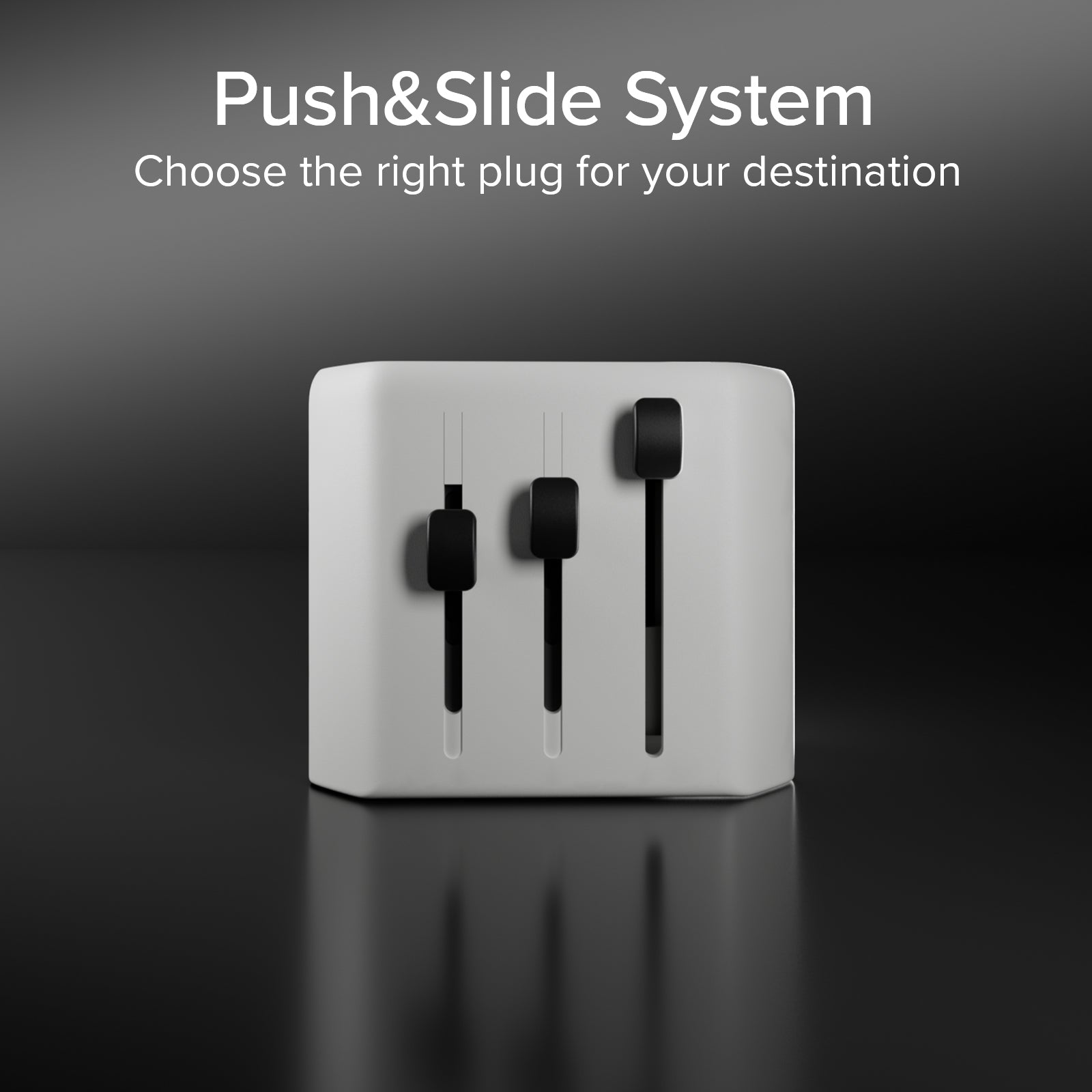 Universal travel adapter for Europe, Americas, Asia, Africa