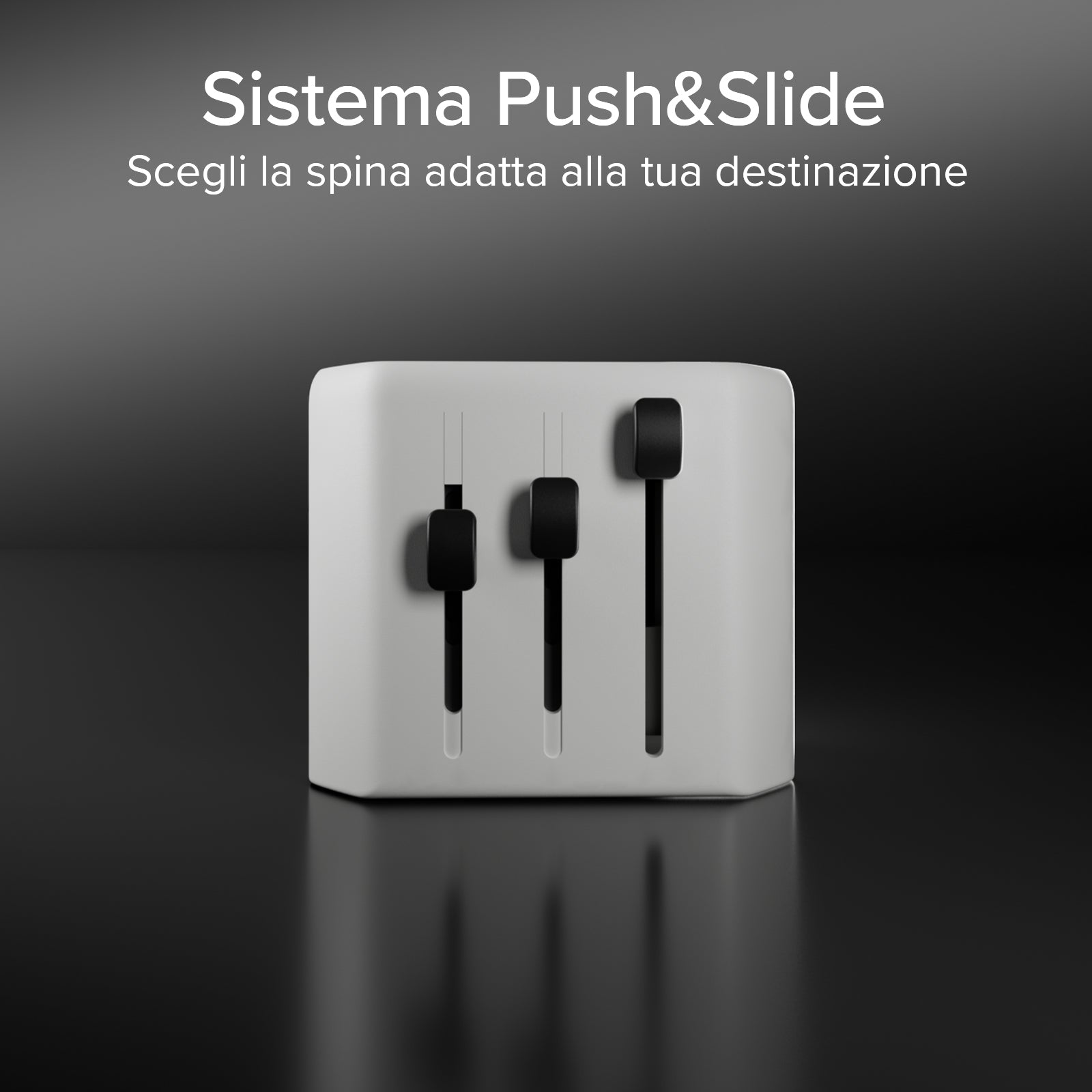 Universal travel adapter for Europe, Americas, Asia, Africa