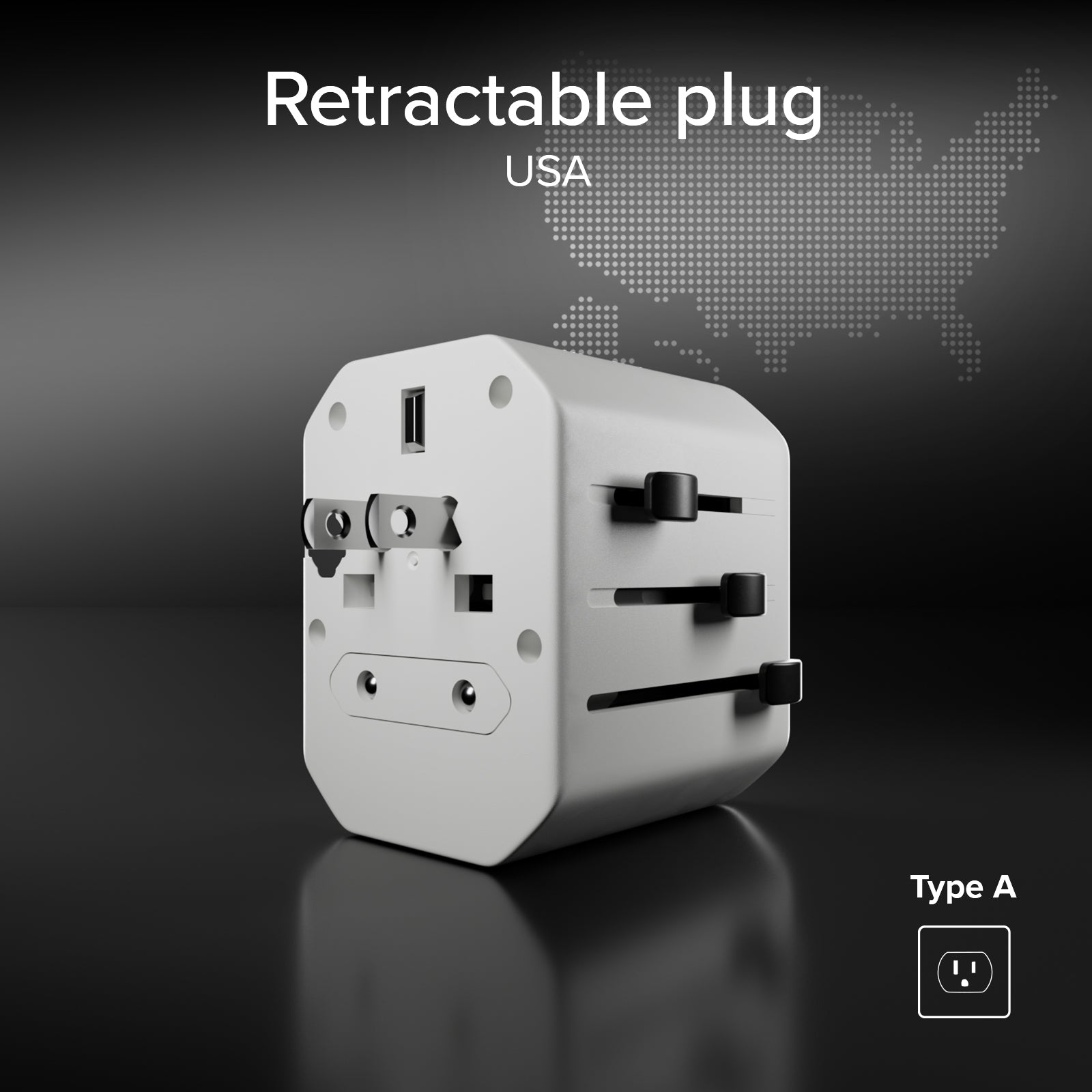 Adaptateur universel de voyage Europe, Amérique, Asie, Afrique