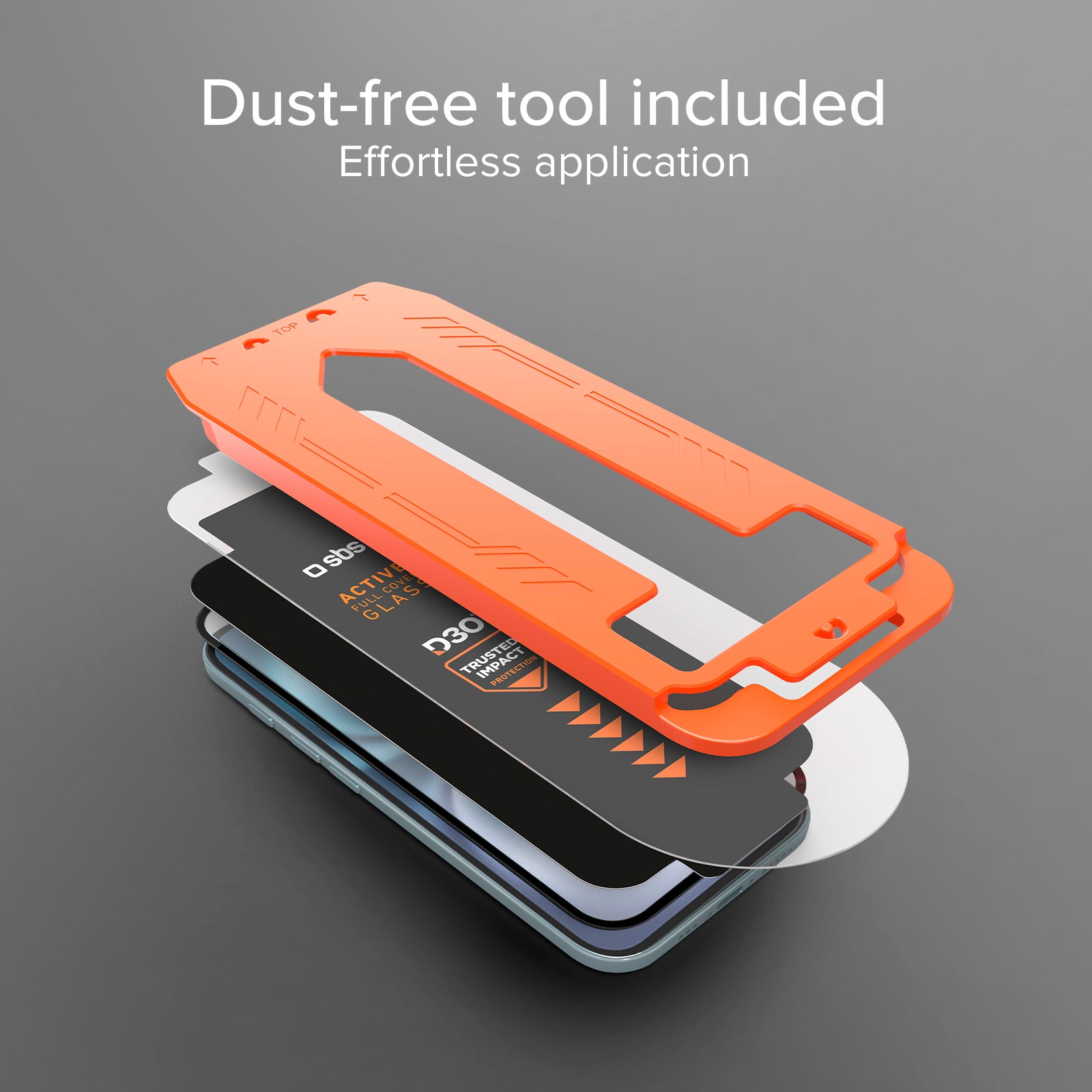 Vetrino ultraresistente per iPhone 16 Plus/15 Plus con tecnologia D3O con applicatore