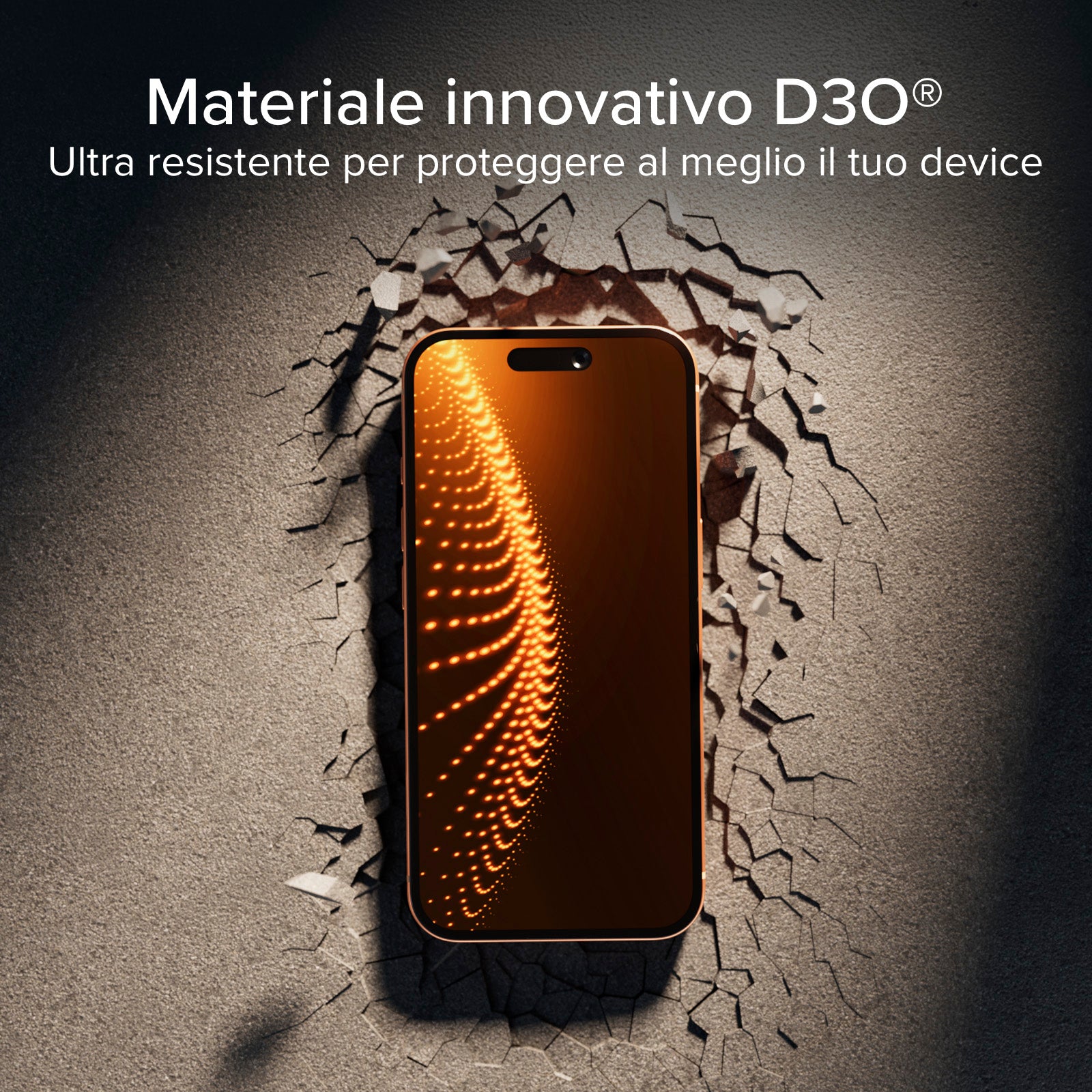 Cristal ultraresistente para iPhone 17 con tecnología D30 con aplicador