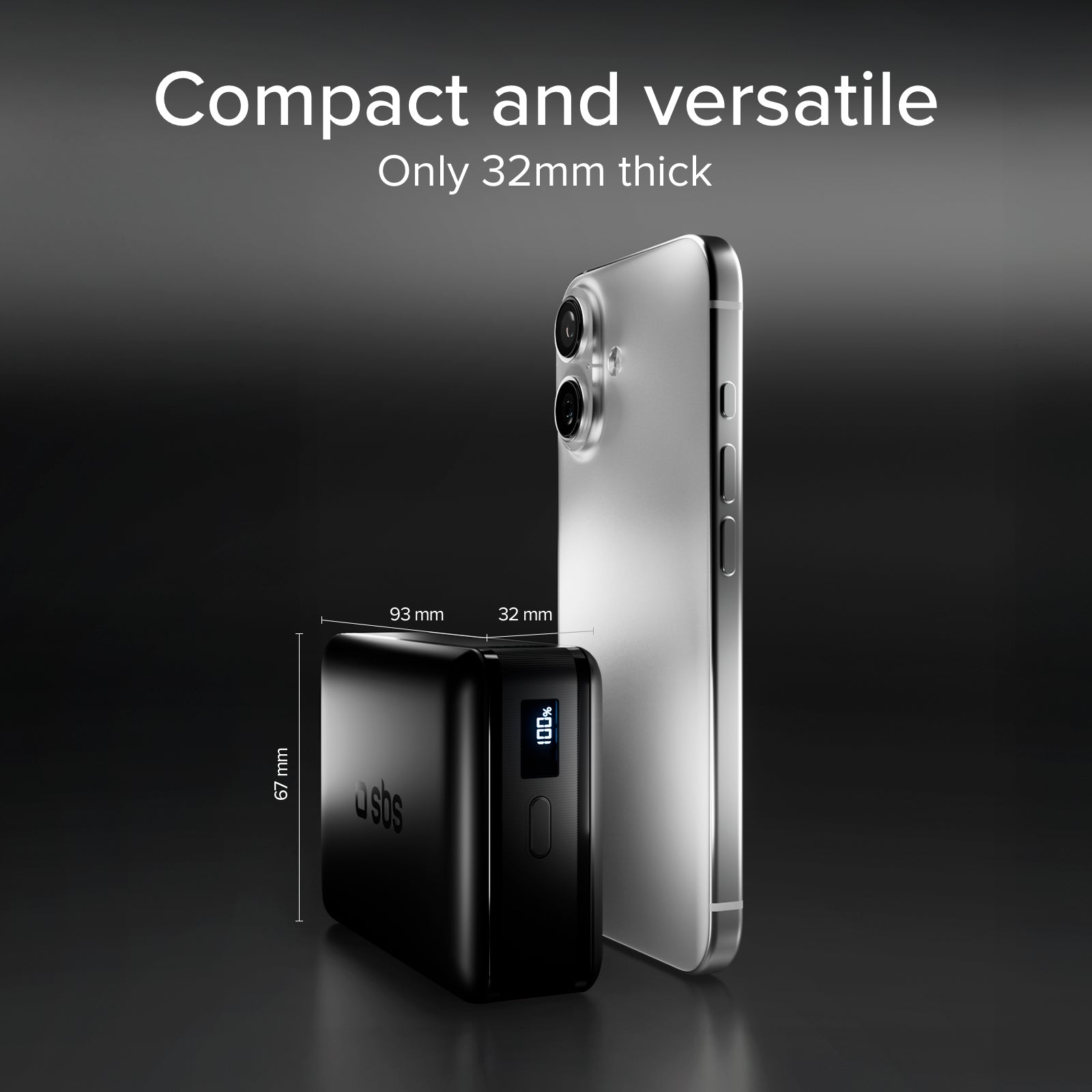 Powerbank 20.000mAh mit LCD-Display und Laptop-Ladefunktion bis 65 W