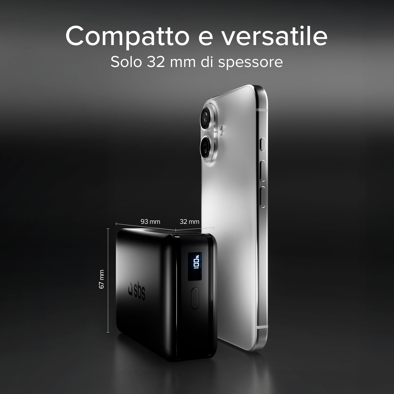 Powerbank 20.000mAh mit LCD-Display und Laptop-Ladefunktion bis 65 W