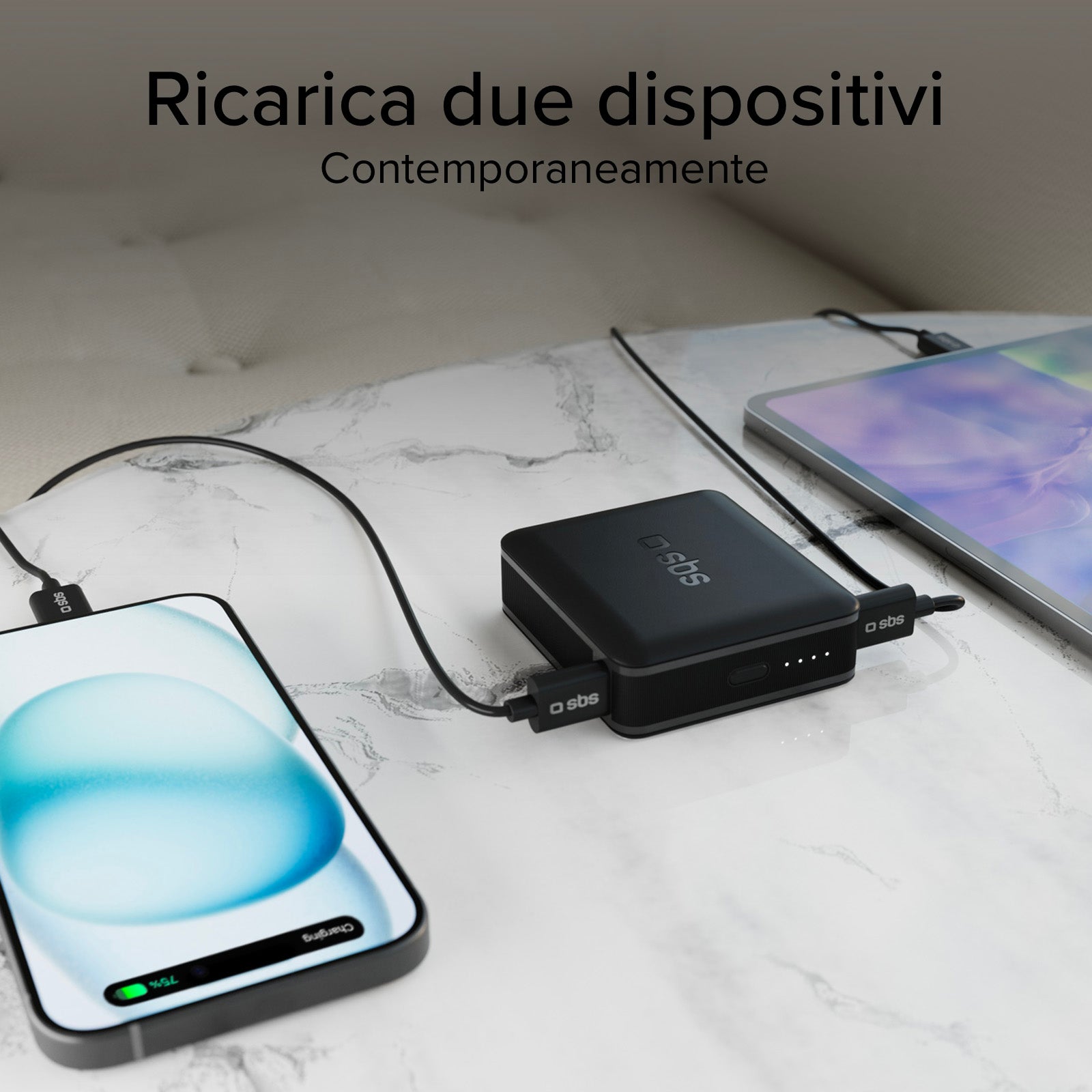 Power bank de 10 000 mAh con tecnología Power Delivery