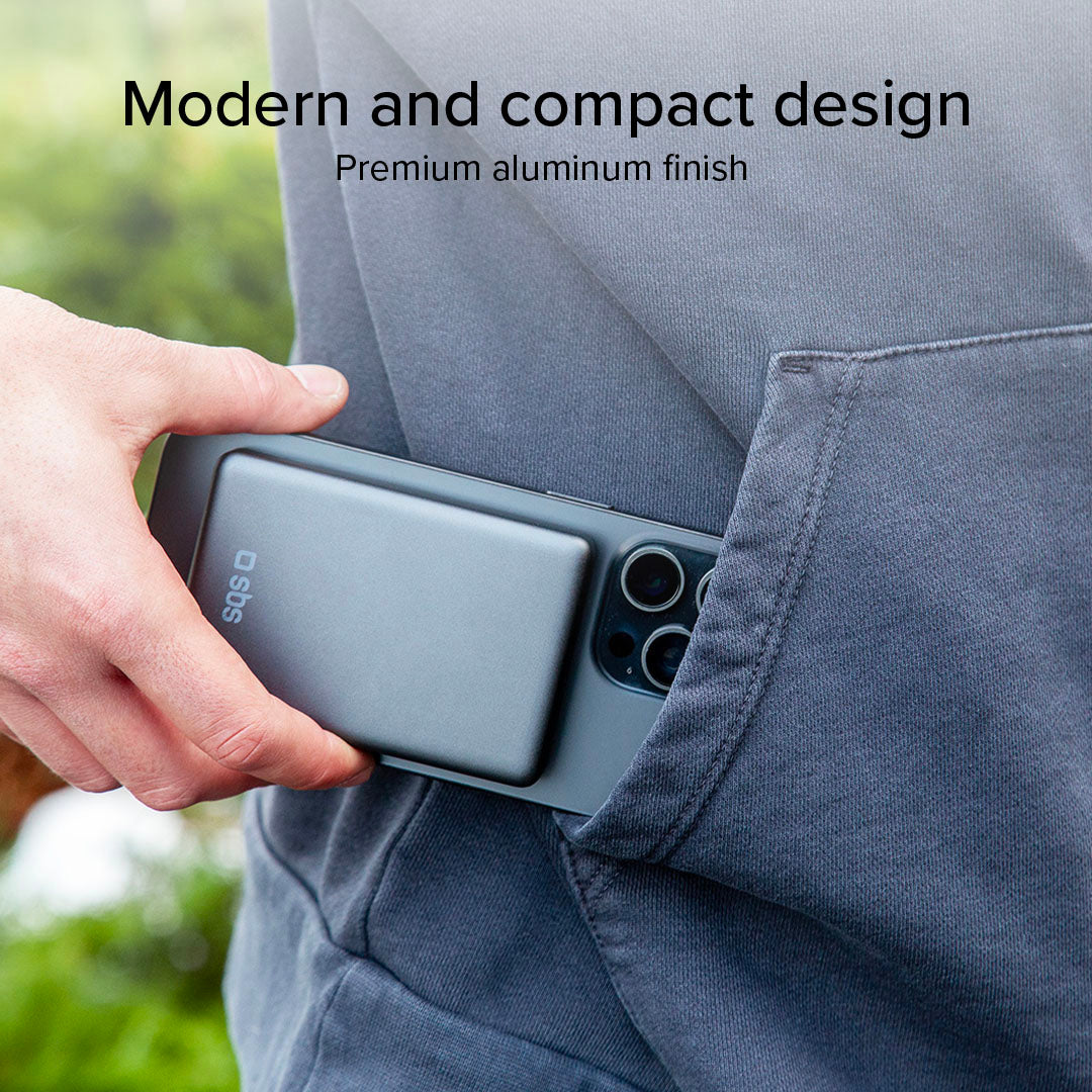 Power bank 10000 mAh compatibile con MagSafe