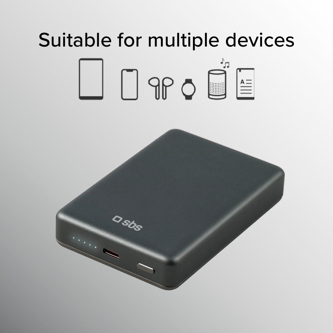 Power bank 10000 mAh compatibile con MagSafe