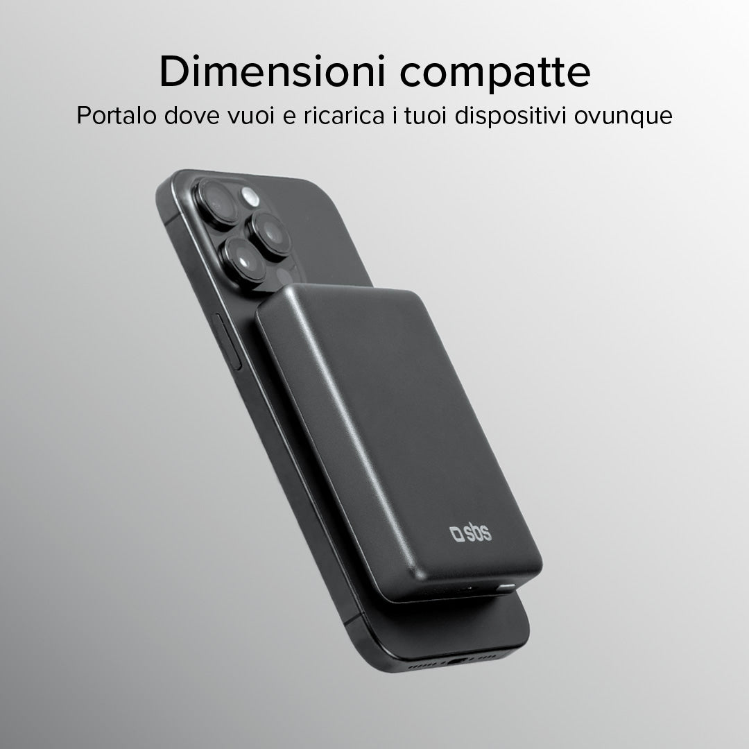 Power bank 10000 mAh compatibile con MagSafe