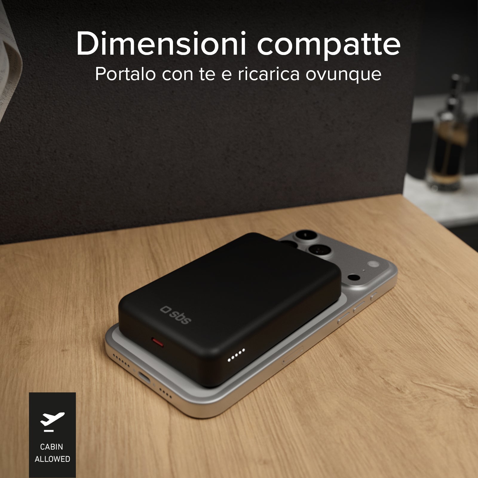 Batería externa inalámbrica Qi2 de 10.000 mAh con USB-C