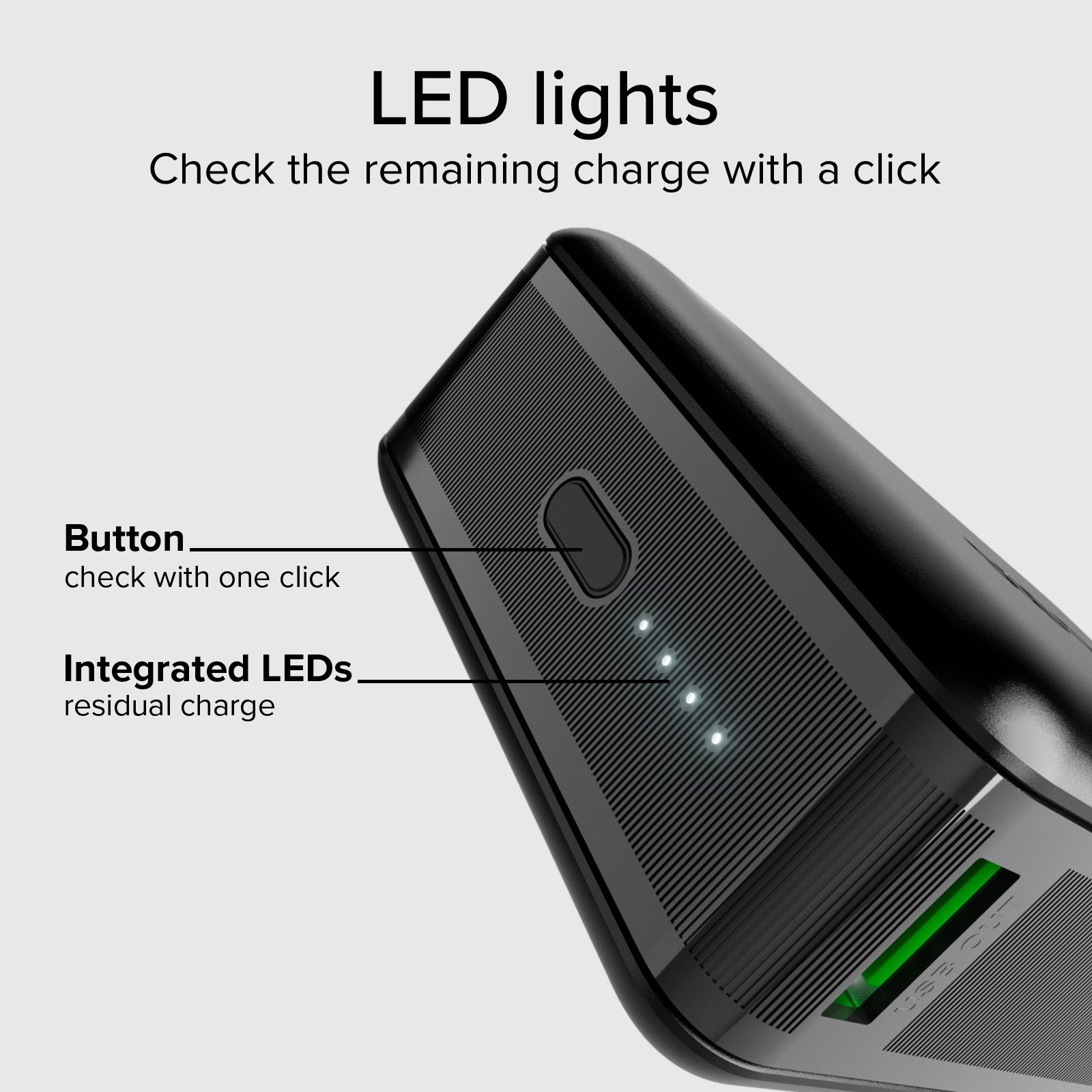 Power bank 20.000mAh para ordenador, smartphone, tablet con USB-C y USB-A